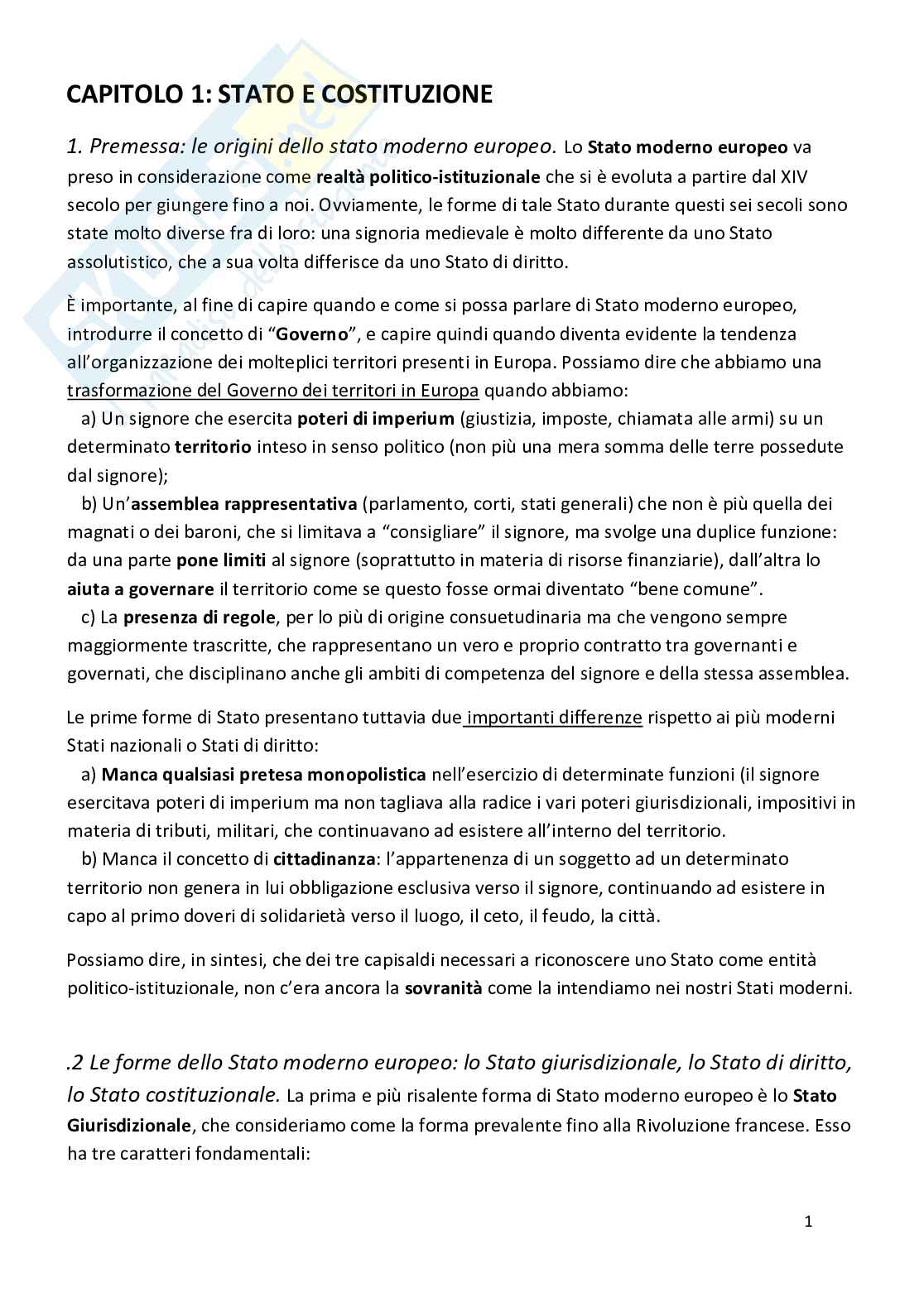 Stato moderno in Europa Pag. 1
