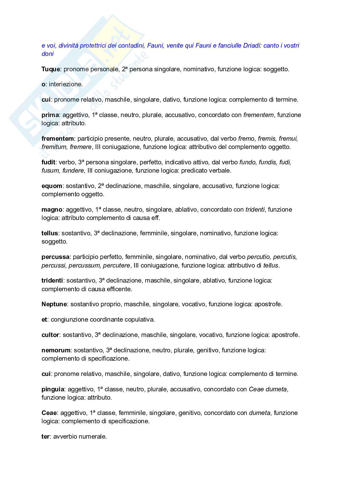 Virgilio, Georgiche - Libro primo - Proemio, traduzione e analisi vv 1-42 Pag. 6