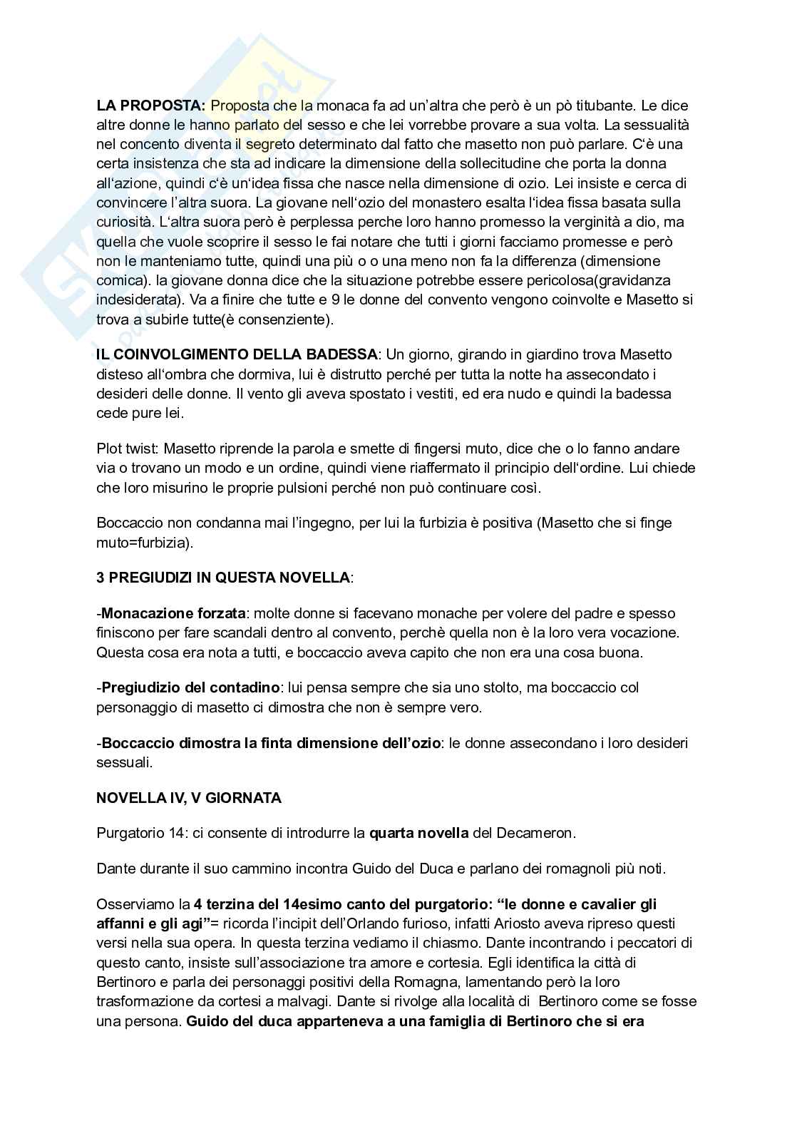 Boccaccio, il Decameron  Pag. 11