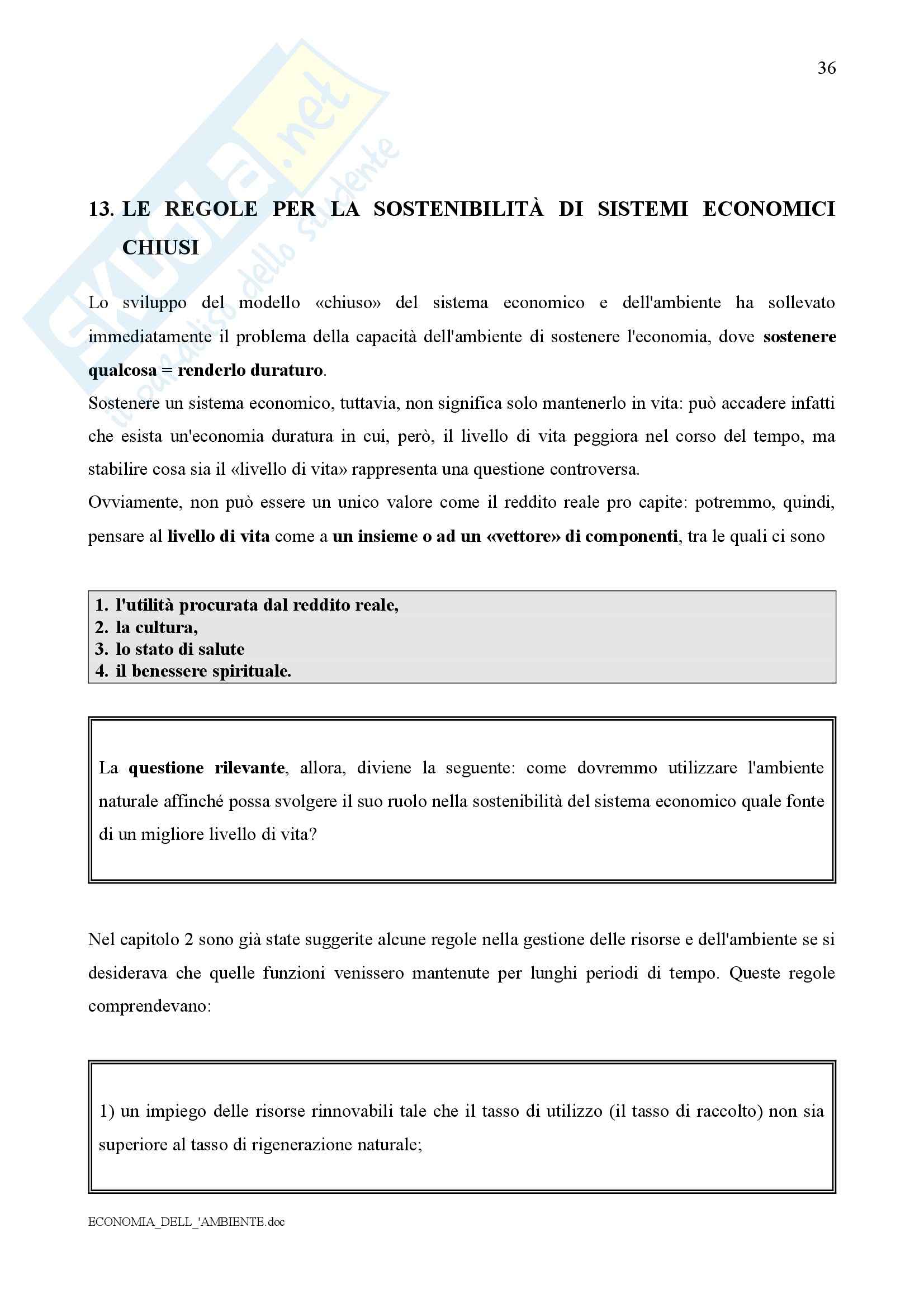 Economia dell'ambiente - Corso completo Pag. 36
