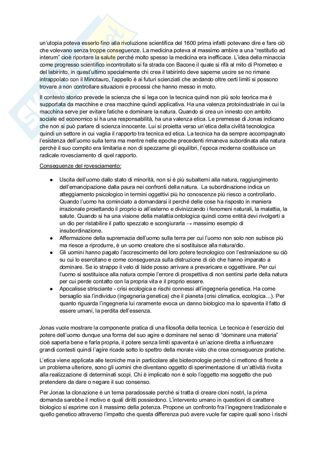 Riassunto esame Bioetica, Prof. Cavarra Berenice, libro consigliato Bioetica cattolica e bioetica laica , Giovanni Fornero Pag. 21