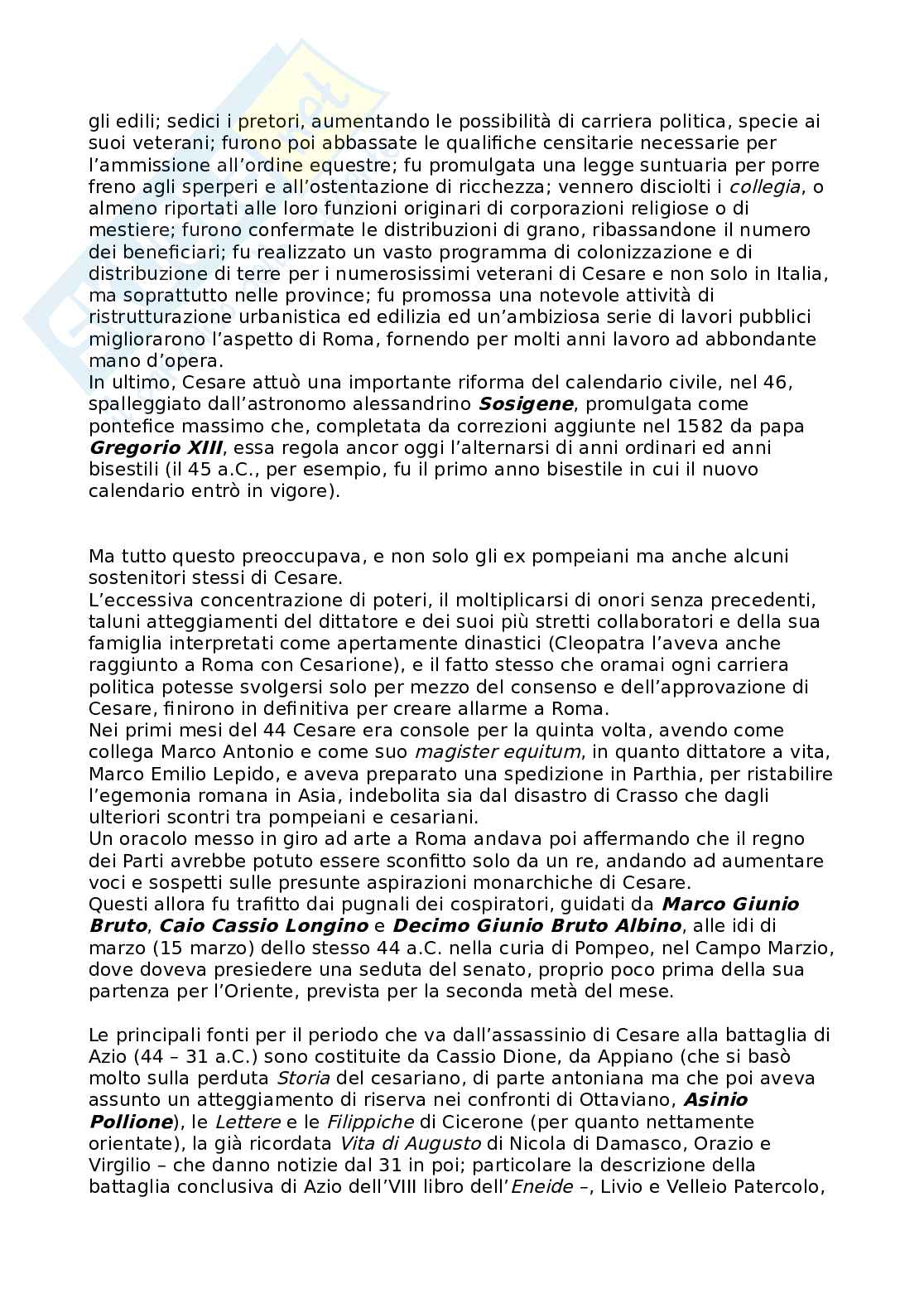 Riassunto esame Storia romana, Prof. Tantillo Ignazio, libro consigliato Storia romana, Gerace, Marcone Pag. 31