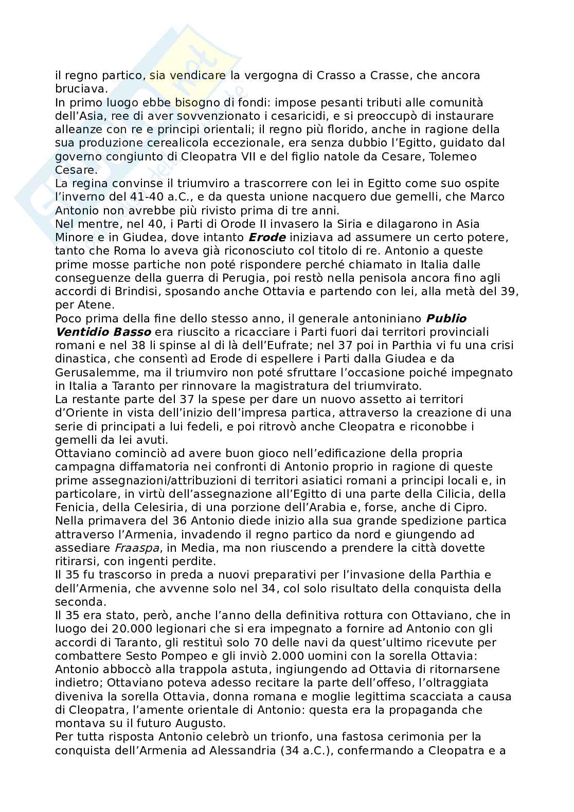 Riassunto esame Storia romana, Prof. Tantillo Ignazio, libro consigliato Storia romana, Gerace, Marcone Pag. 36