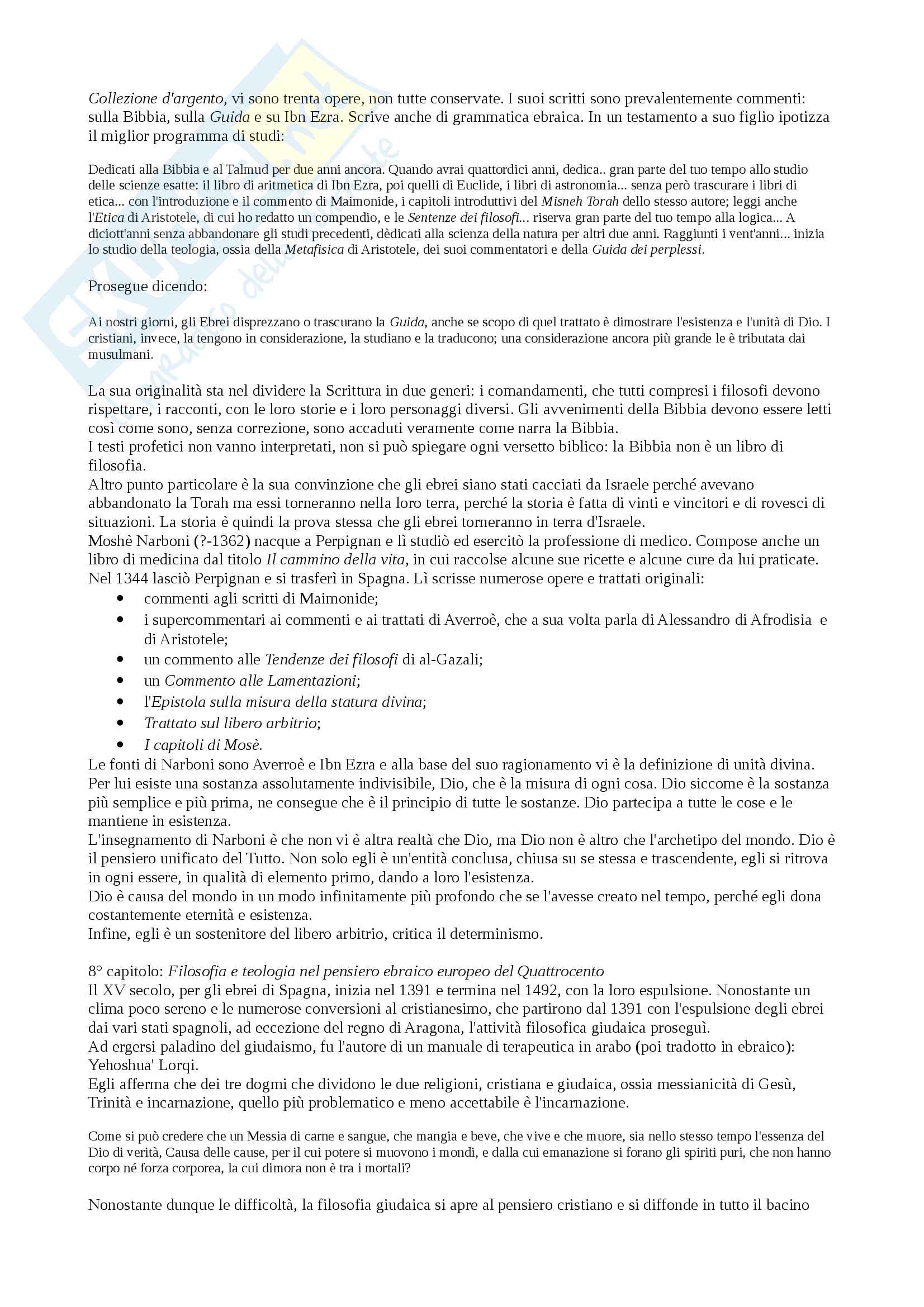 Filosofia ebraica Pag. 21