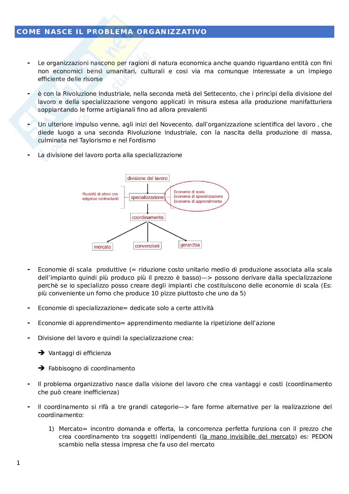 Governo e Gestione aziendale Pag. 1
