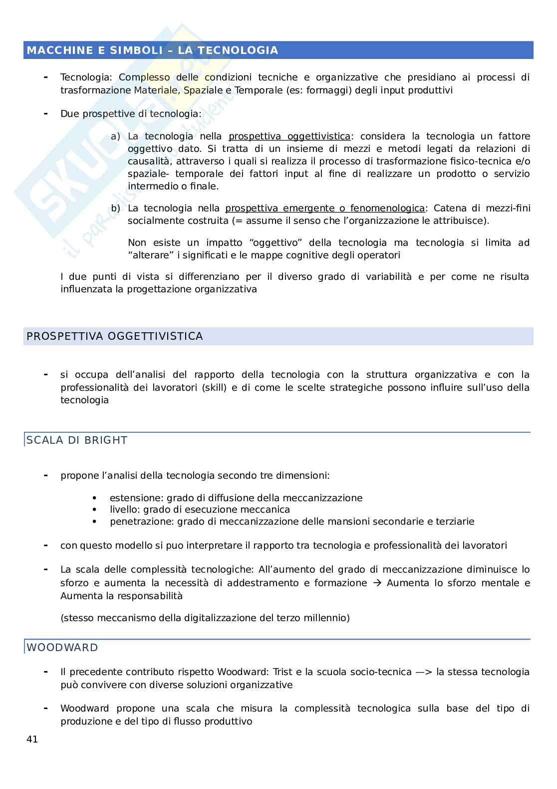 Governo e Gestione aziendale Pag. 41