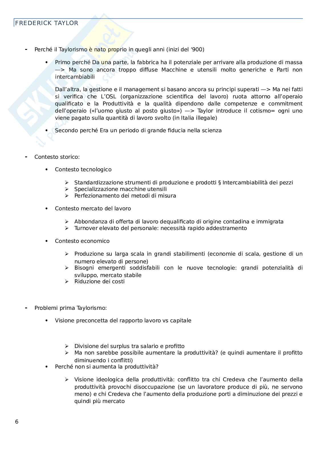 Governo e Gestione aziendale Pag. 6