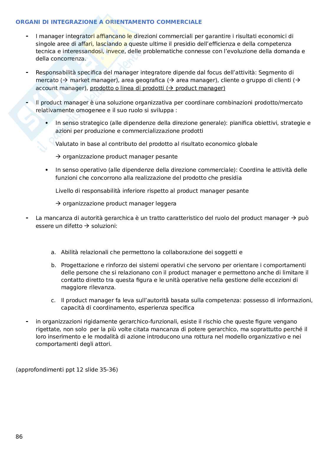 Governo e Gestione aziendale Pag. 86