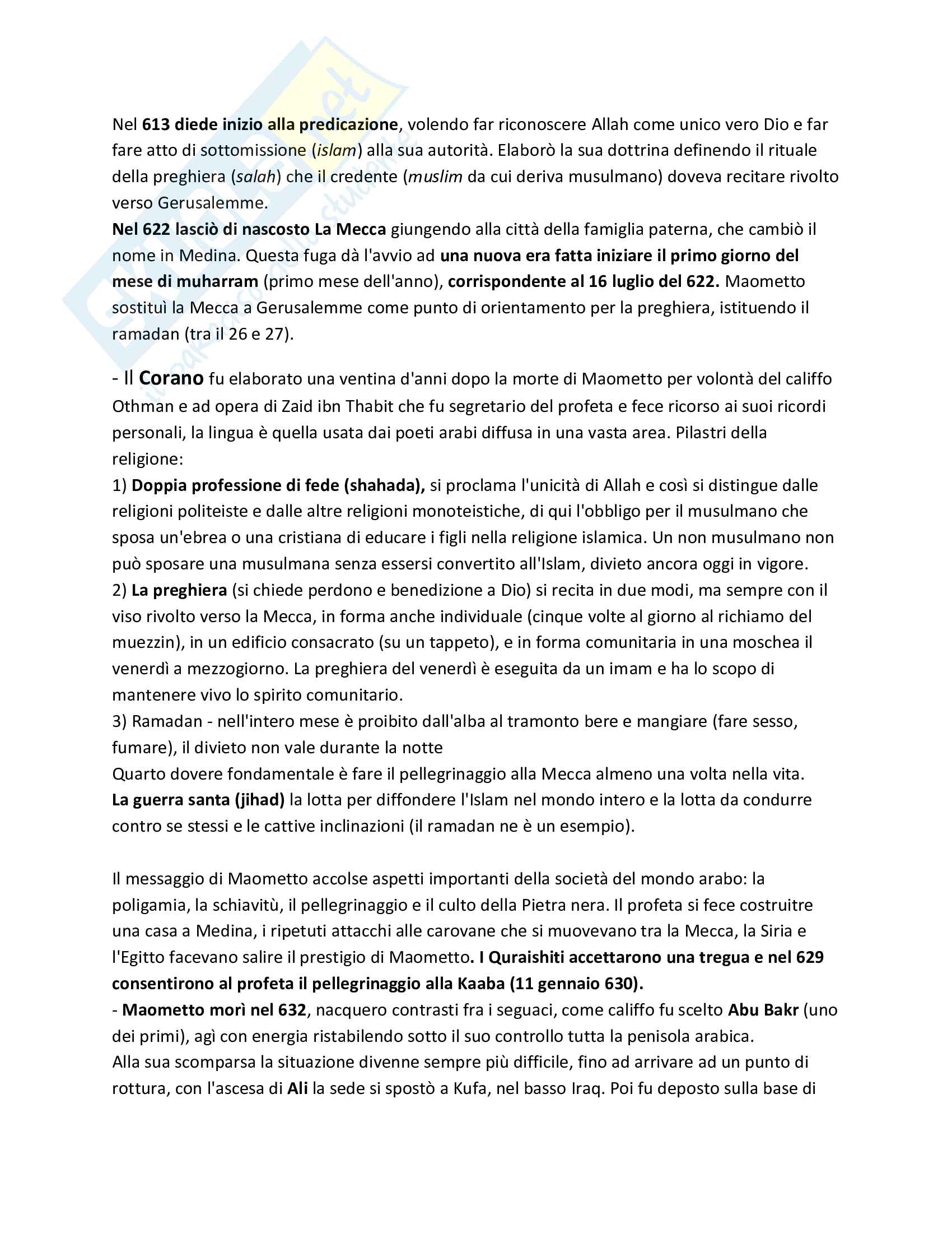 Riassunto esame storia medievale, prof. Vaglienti Pag. 26