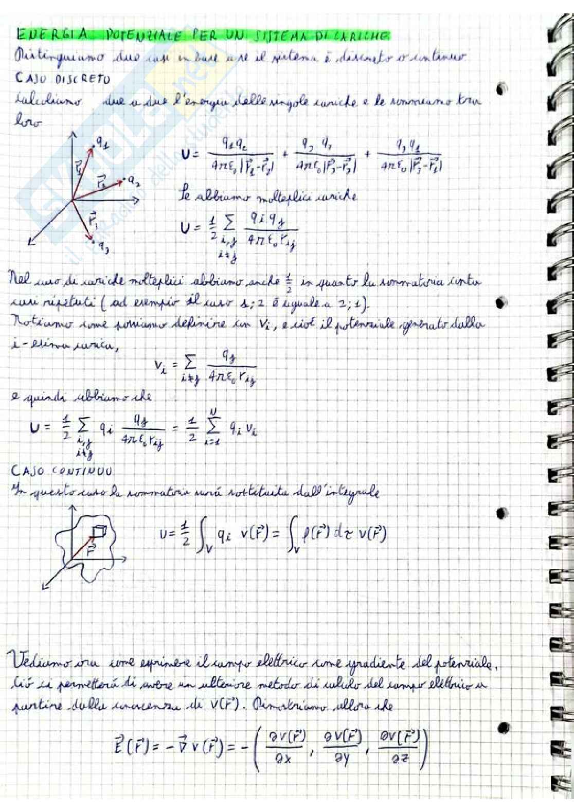 Riassunto esame Fisica 2, Prof. Barucca Gianni, libro consigliato Elementi di fisica - Elettromagnetismo e onde, Mazzoldi, Nigro, Voci Pag. 16