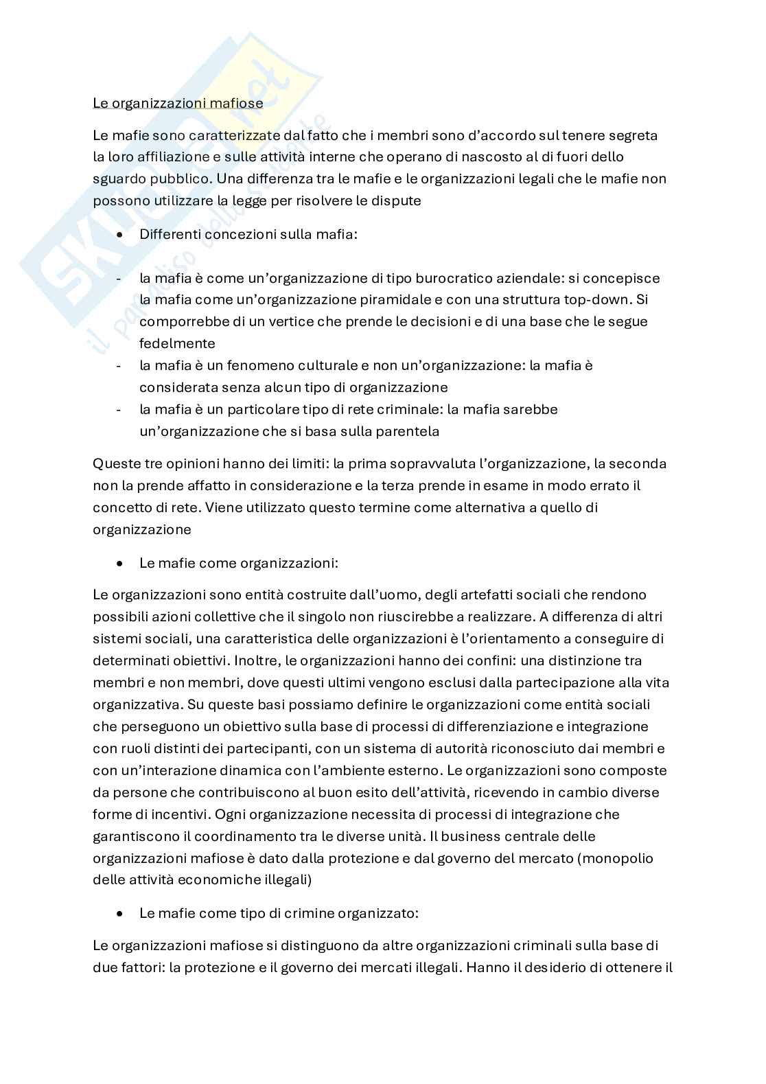 Organizzazioni mafiose Pag. 1