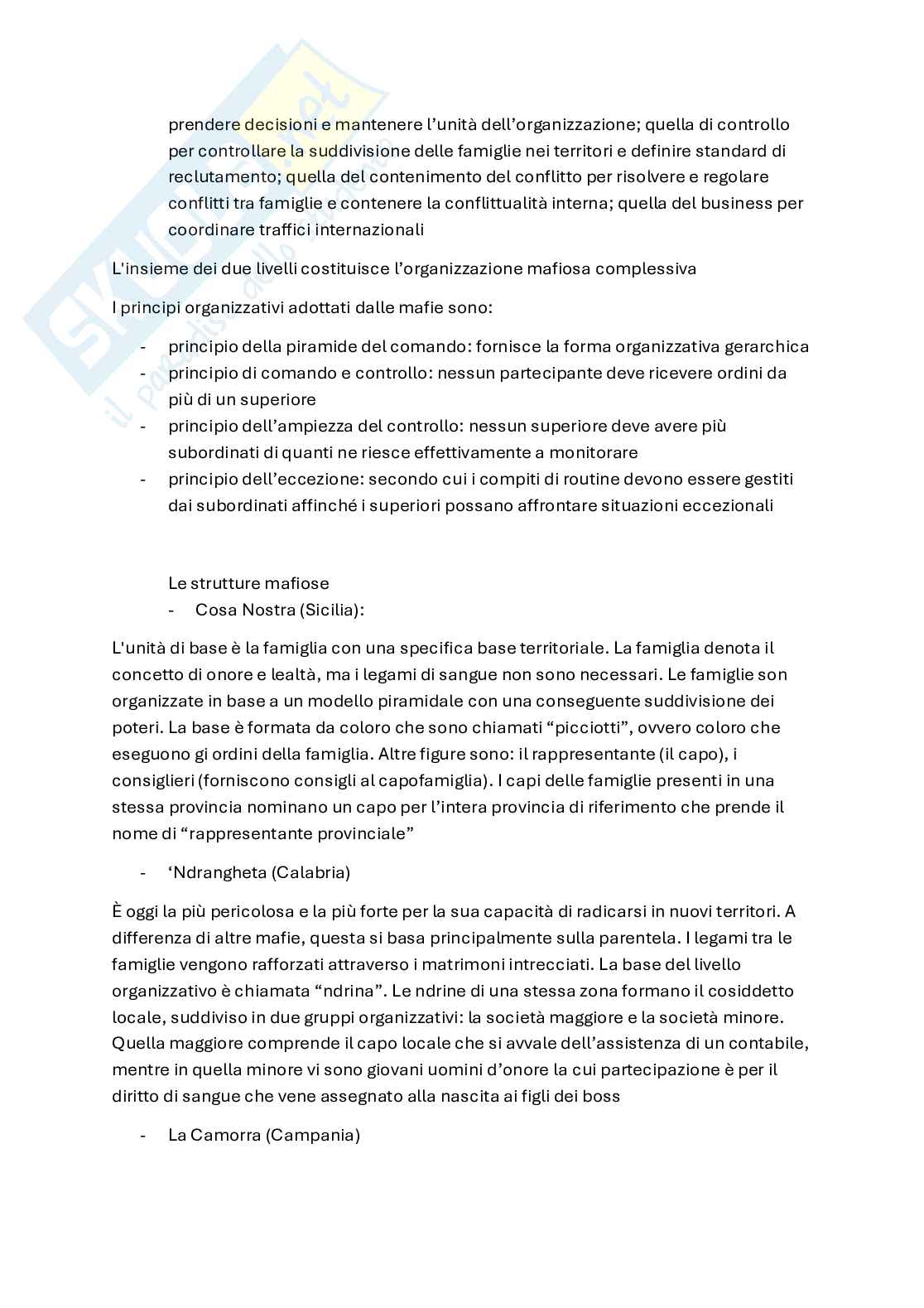 Organizzazioni mafiose Pag. 6