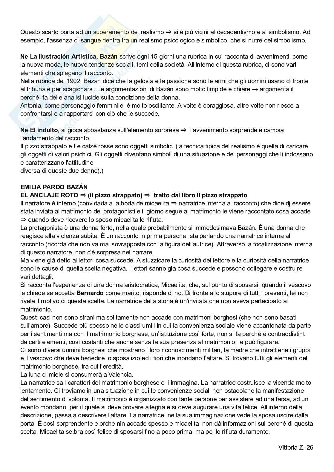 Appunti lezioni e necessario per esame Letteratura spagnola Pag. 26