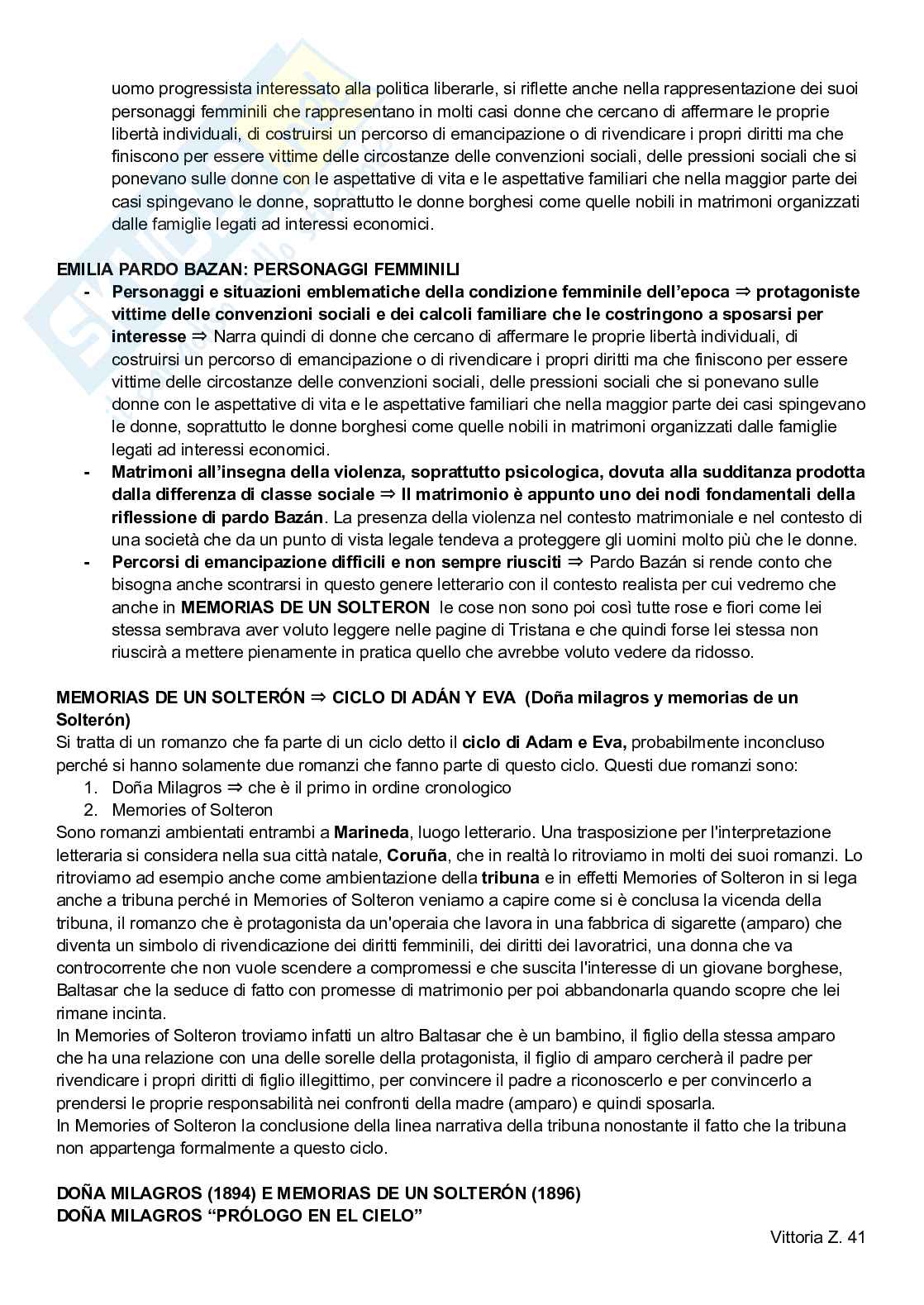 Appunti lezioni e necessario per esame Letteratura spagnola Pag. 41