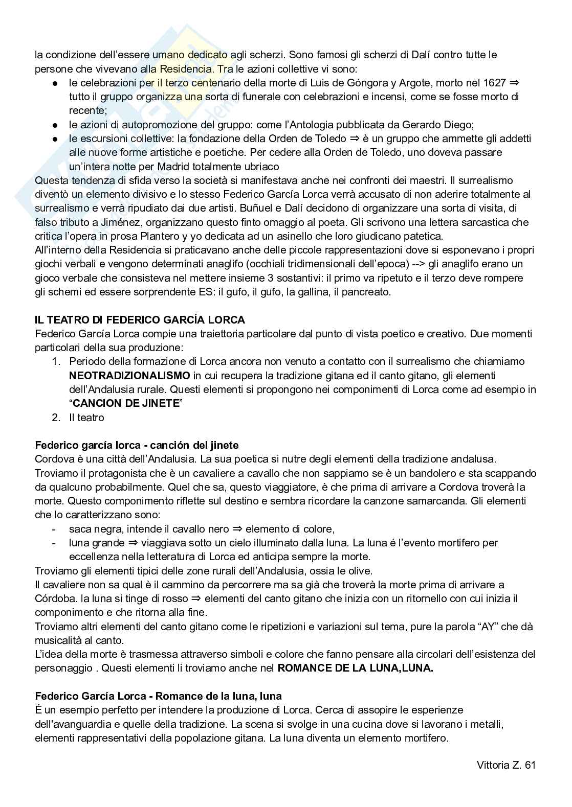 Appunti lezioni e necessario per esame Letteratura spagnola Pag. 61
