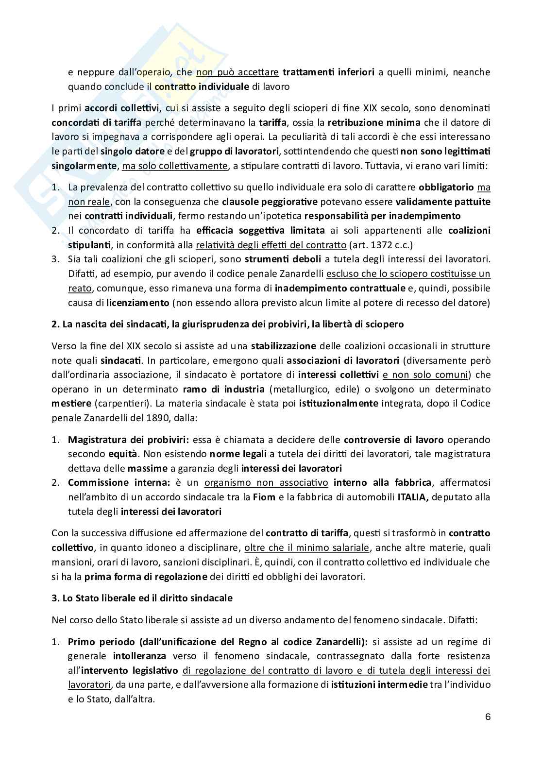 Diritto del lavoro  Pag. 6