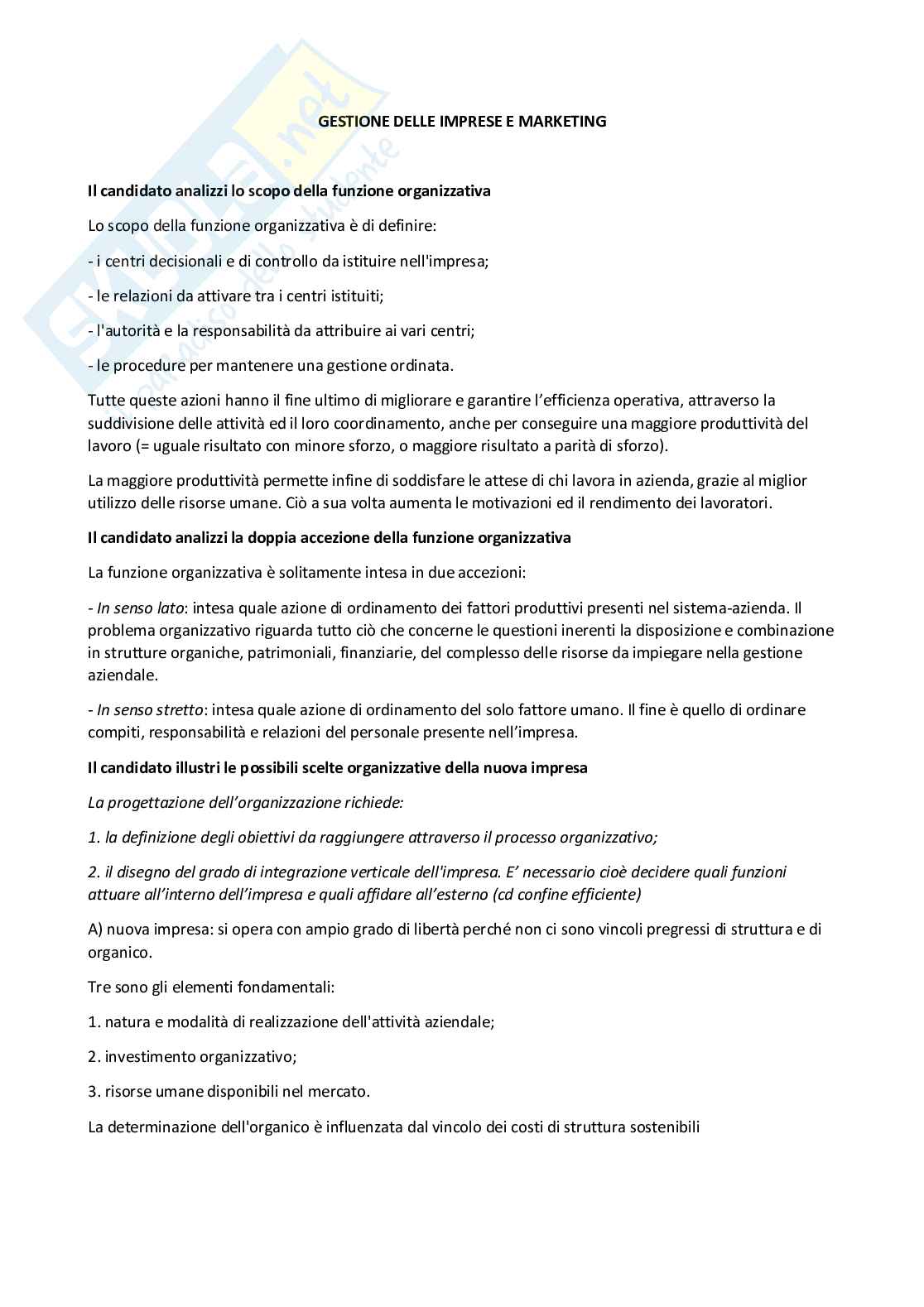 Paniere Gestione delle imprese e marketing- Risposte Aperte - aggiornato (2026) Pag. 2