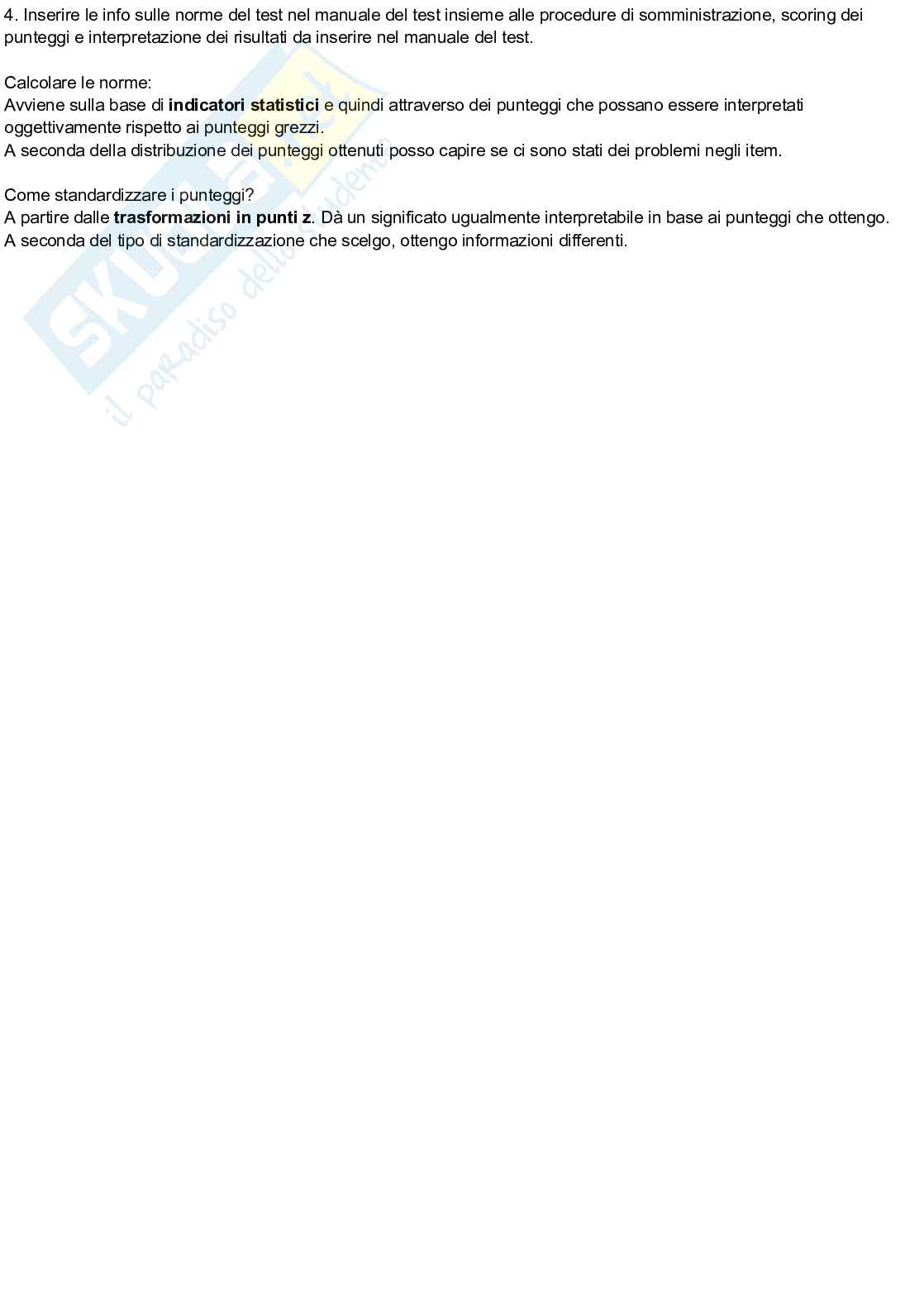 Riassunto esame Teoria e tecnica del test, Prof. Urbini Flavio, libro consigliato Teoria e tecnica psicometrica. Costruire un test psicologico, Chiorri Pag. 56