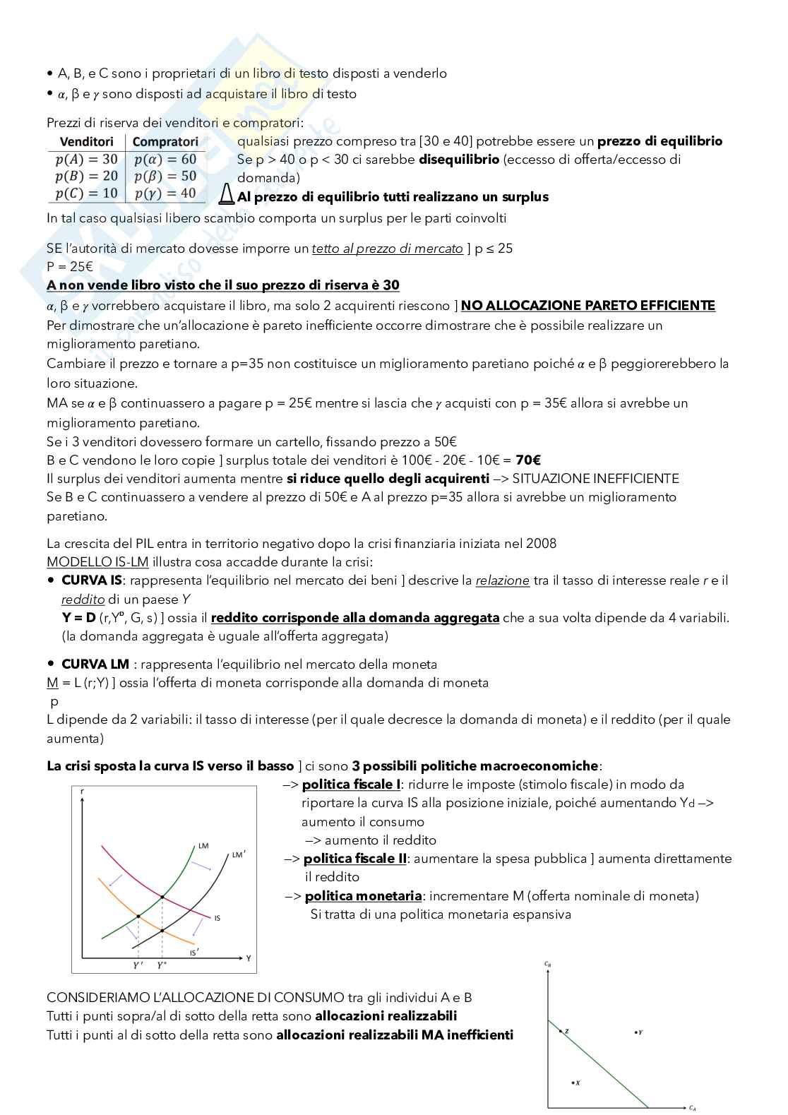Appunti di Politica economica Pag. 16