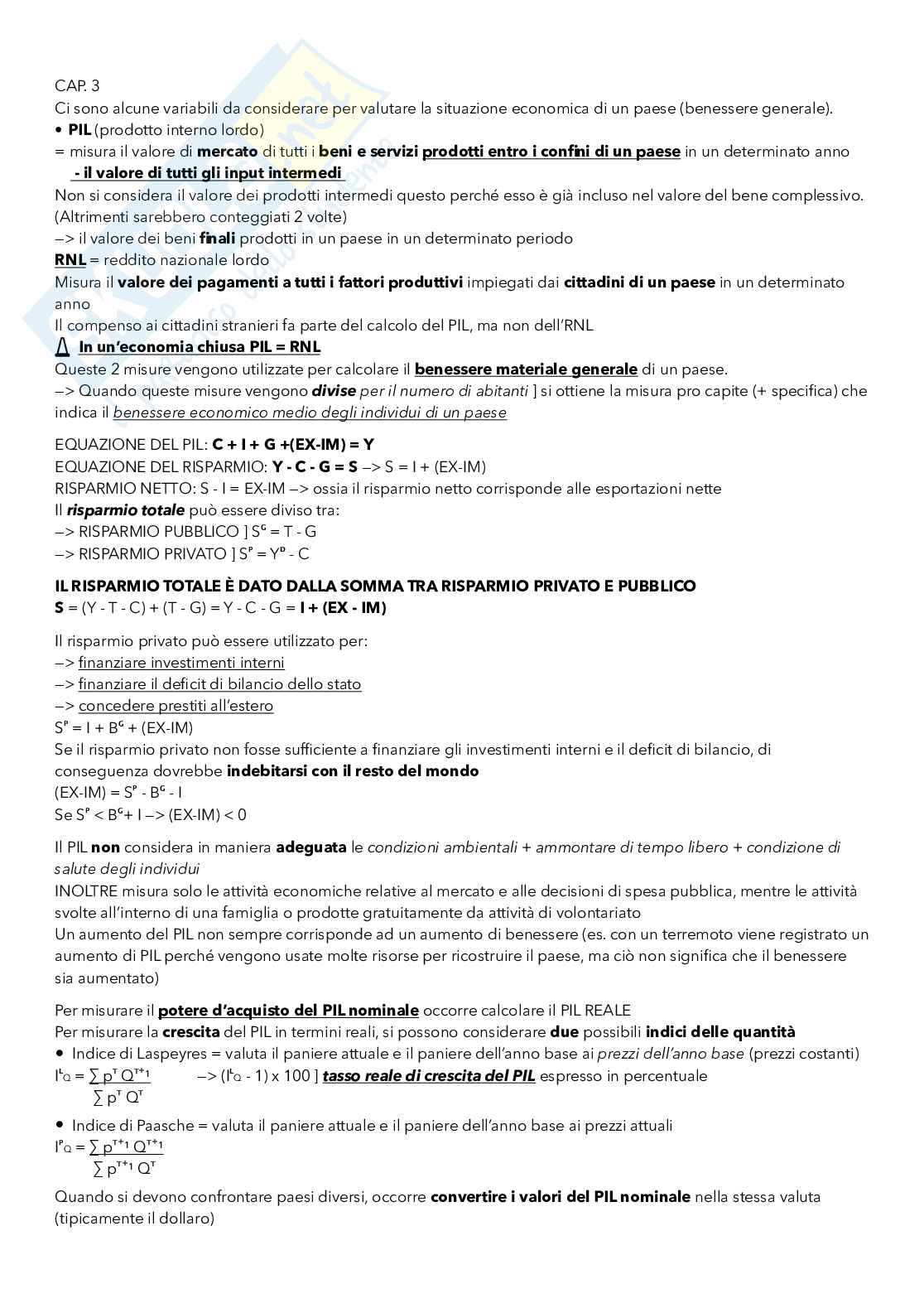 Appunti di Politica economica Pag. 2