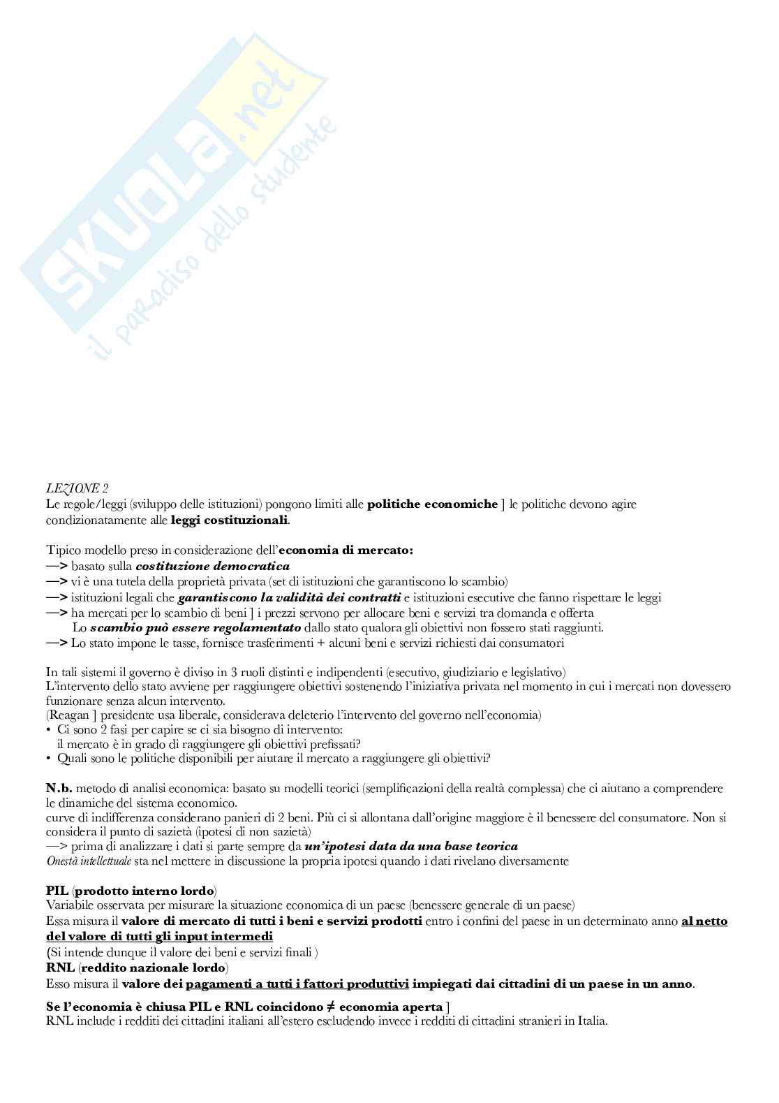 Appunti di Politica economica Pag. 26