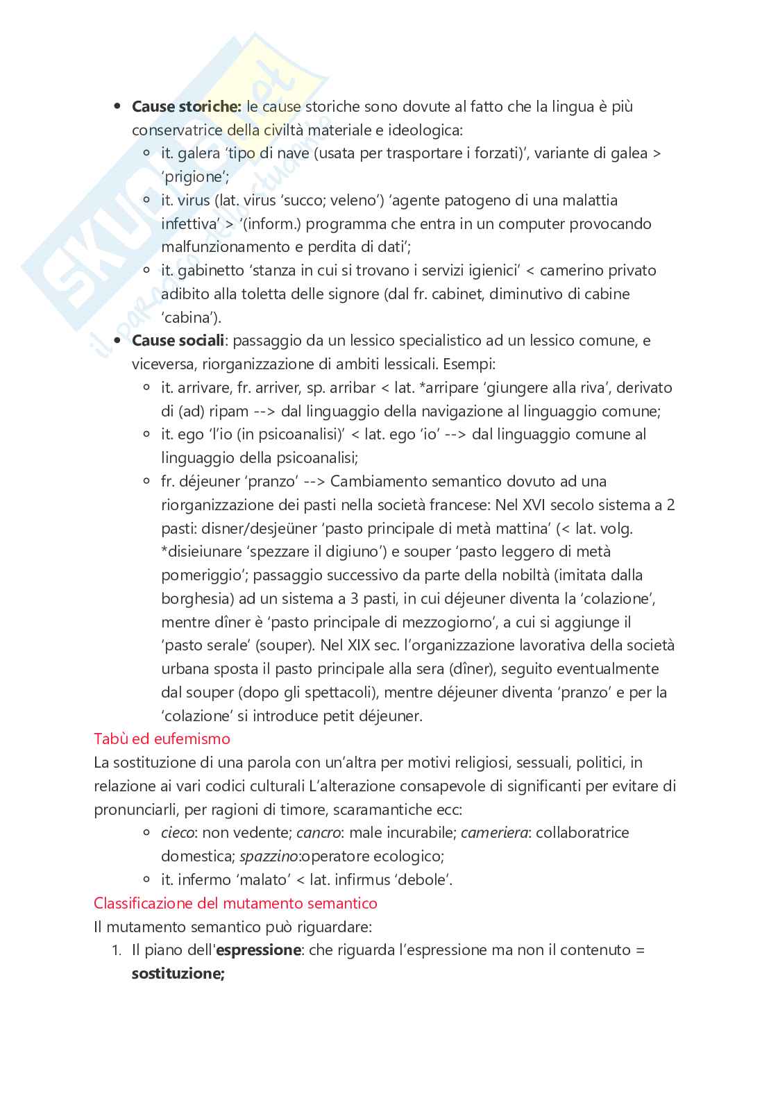 Riassunto esame Glottologia, Prof. Napoli Vittorio, libro consigliato Linguistica Storica, Elisabetta Magni Pag. 36