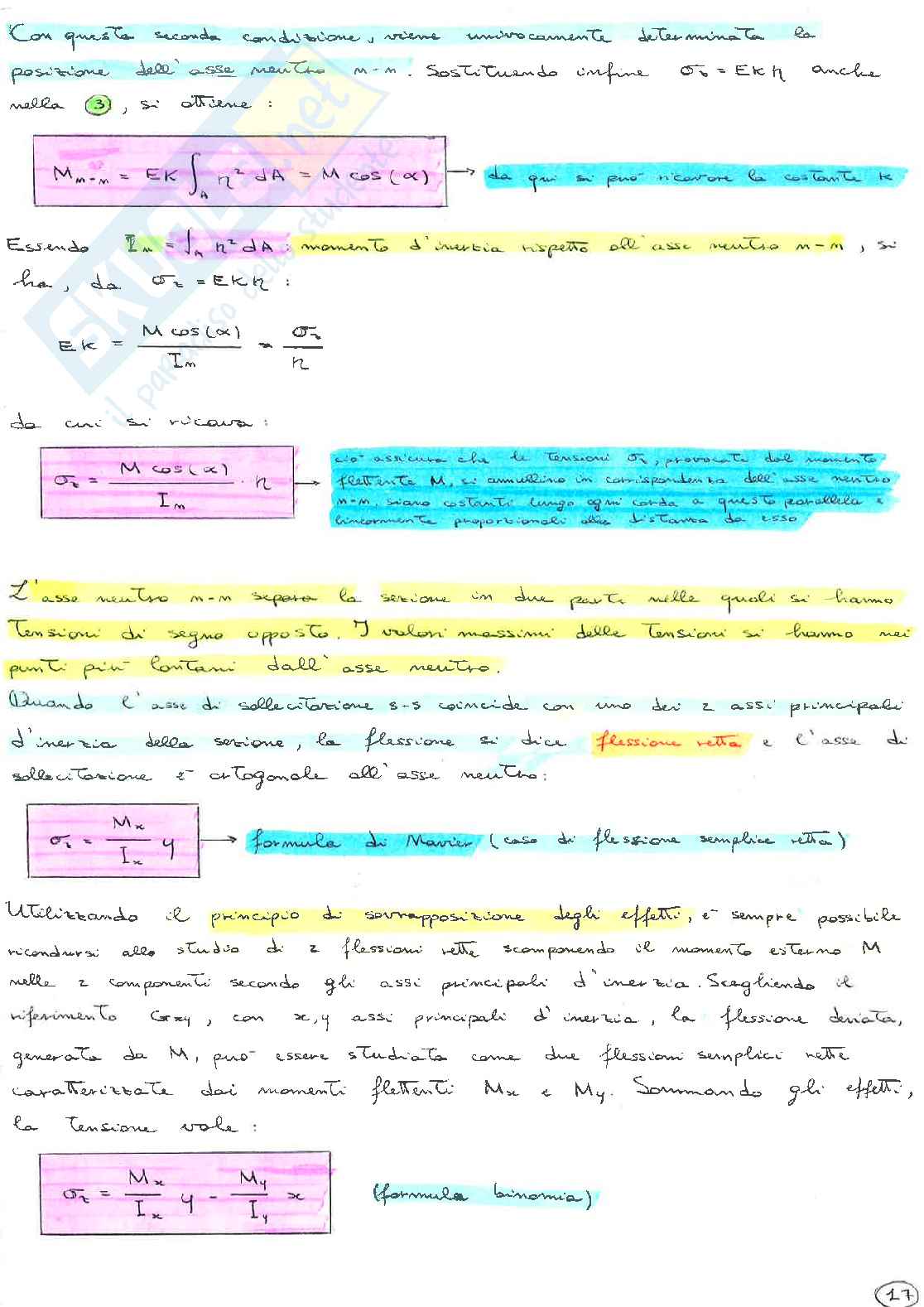 Scienza delle Costruzioni - Introduzione alla teoria lineare e alla risoluzione di strutture isostatiche e iperstatiche Pag. 21