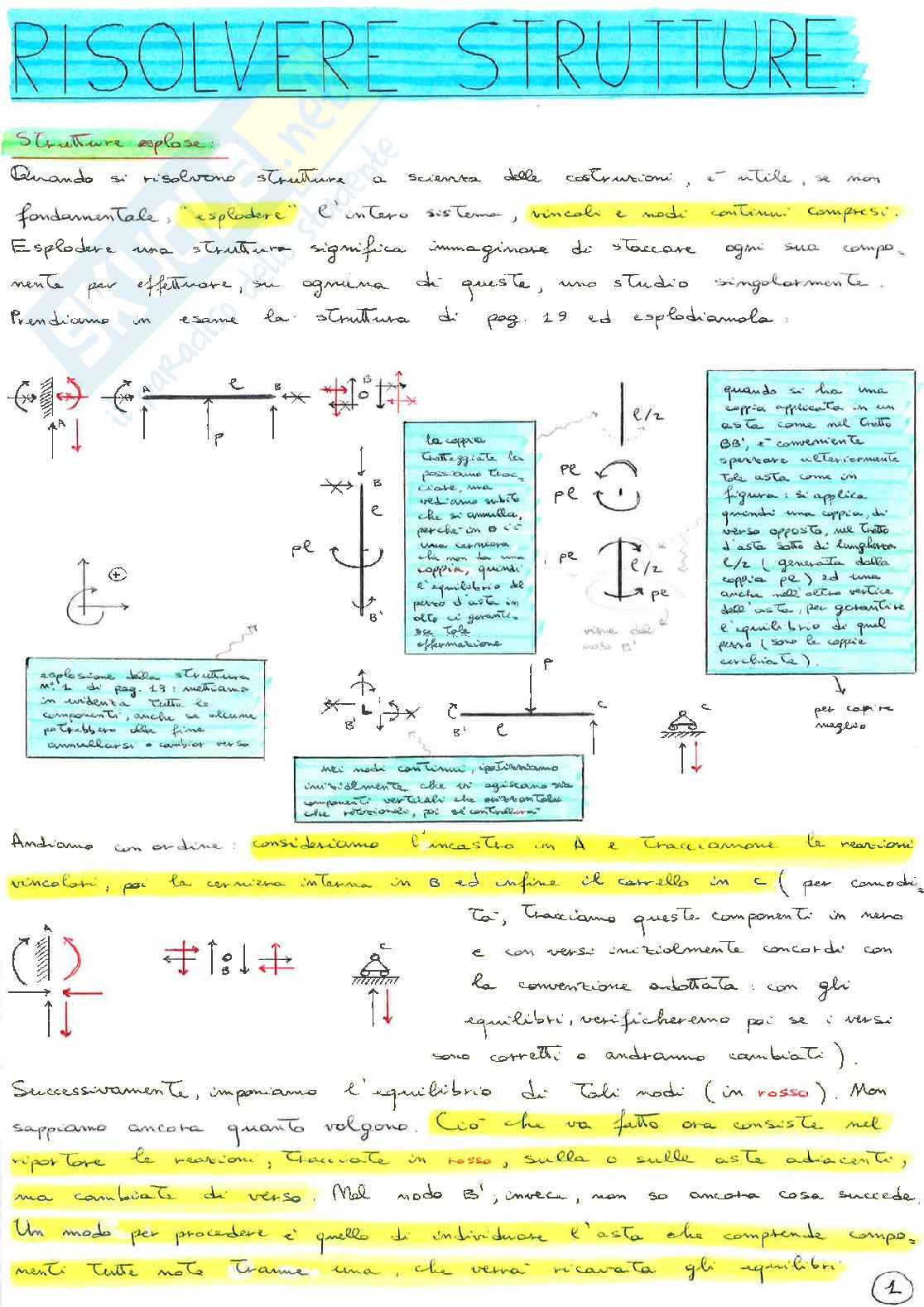 Scienza delle Costruzioni - Introduzione alla teoria lineare e alla risoluzione di strutture isostatiche e iperstatiche Pag. 71