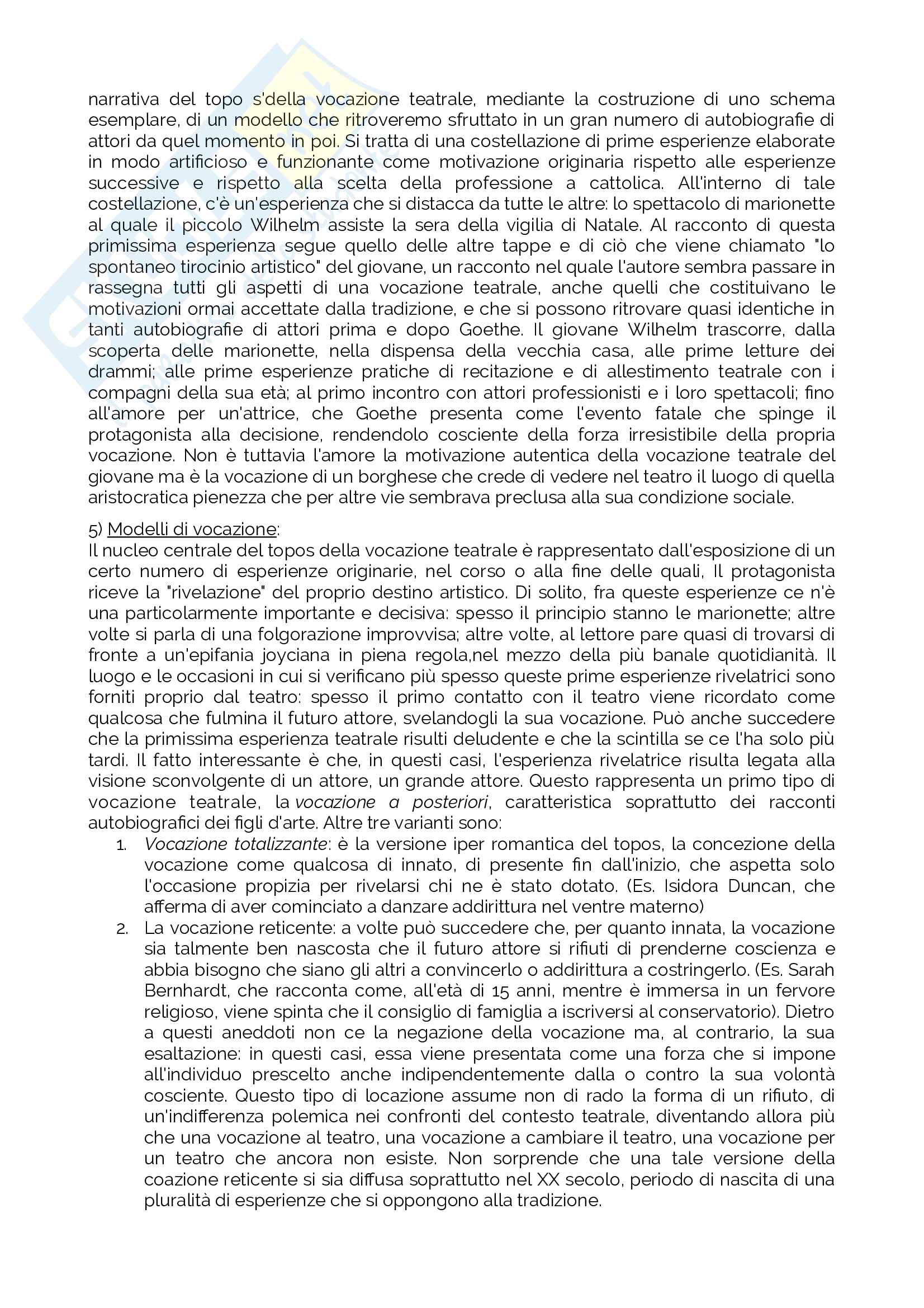 Riassunto esame storia del teatro e dello spettacolo, prof De Marinis, libro consigliato Visioni della scena, De Marinis Pag. 21