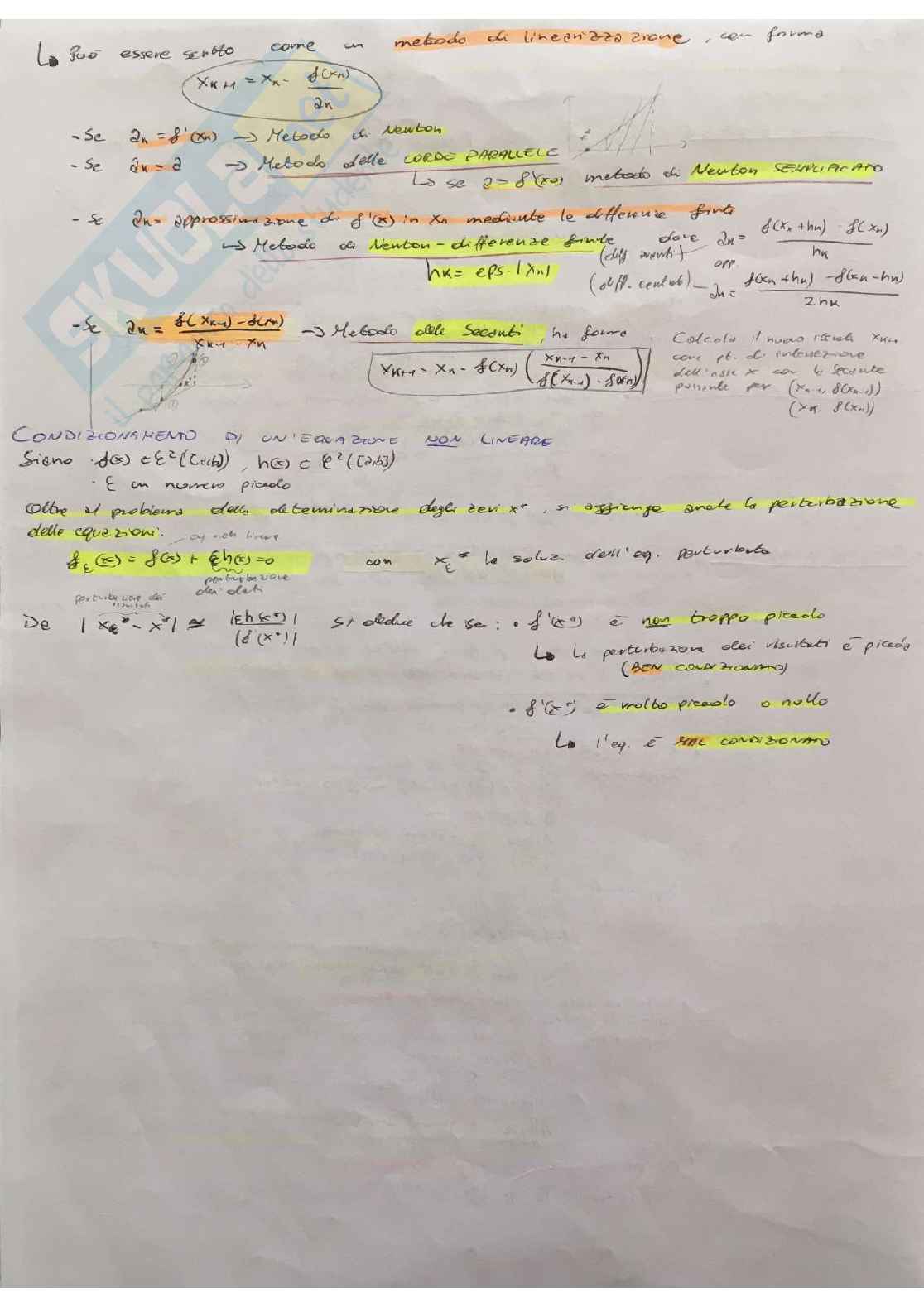 Calcolo numerico teoria + Matlab Pag. 51