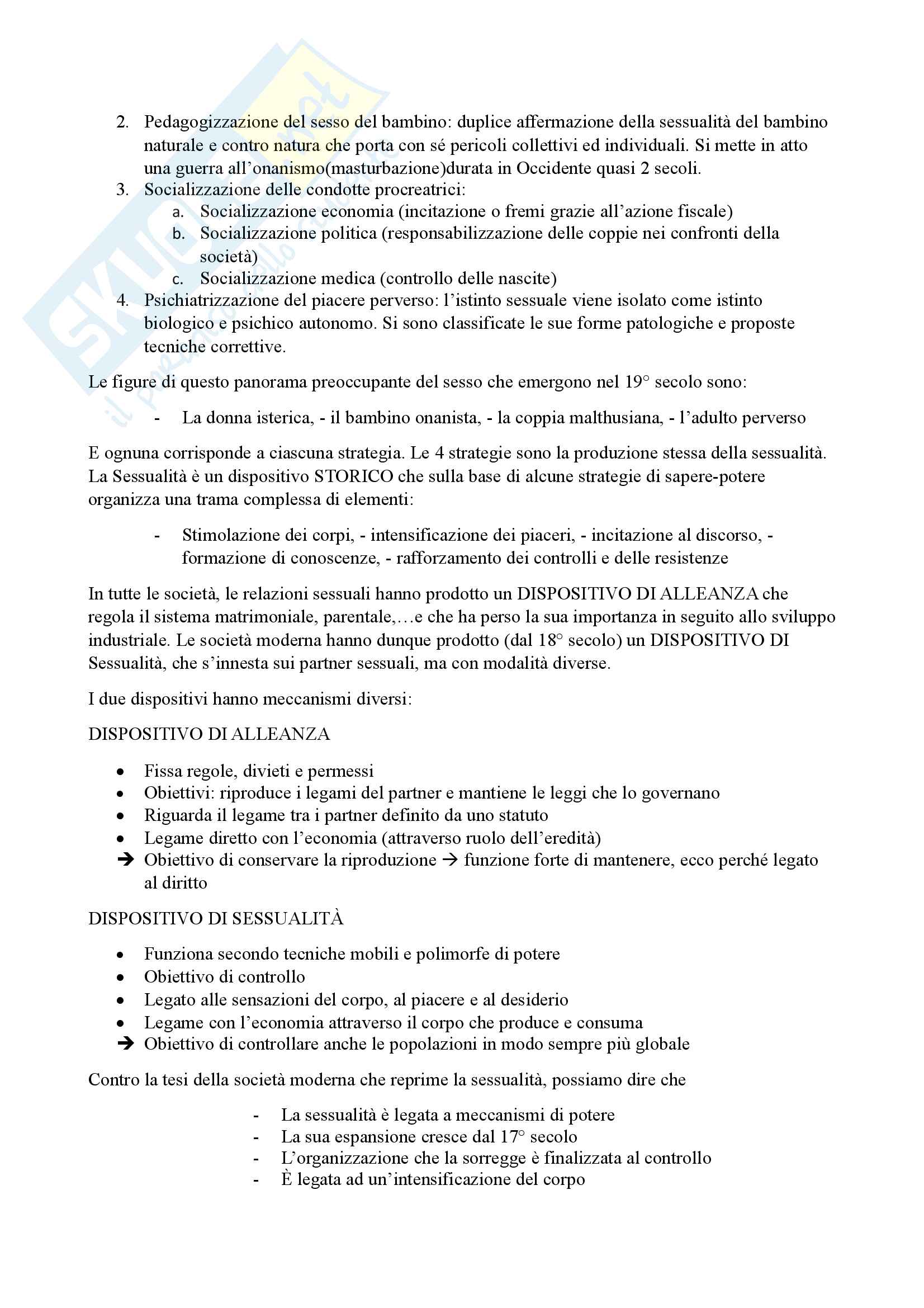 Riassunto esame Teoria della letteratura, prof. Iacoli, libro consigliato La volontà di sapere, Foucault Pag. 11