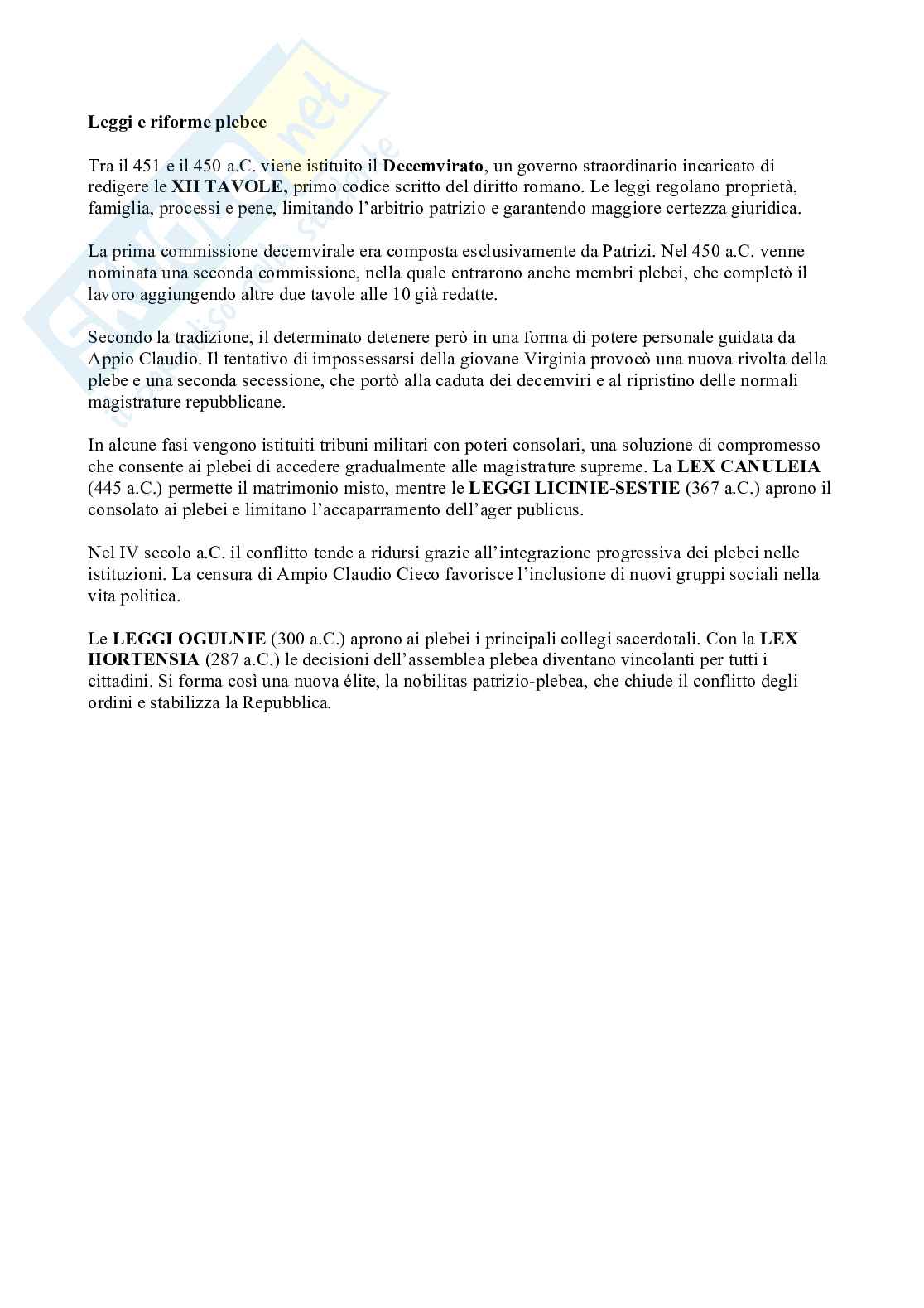  Storia romana  Pag. 11