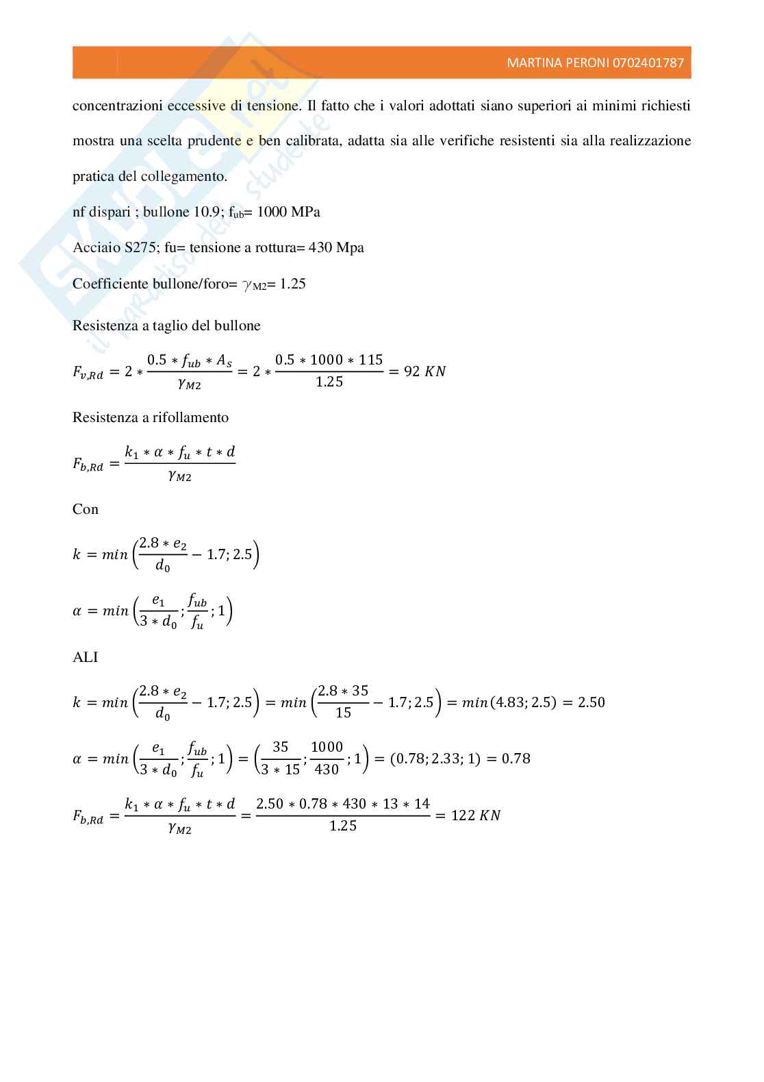 Elaborato 2 Elementi di tecnica delle costruzioni Pag. 6