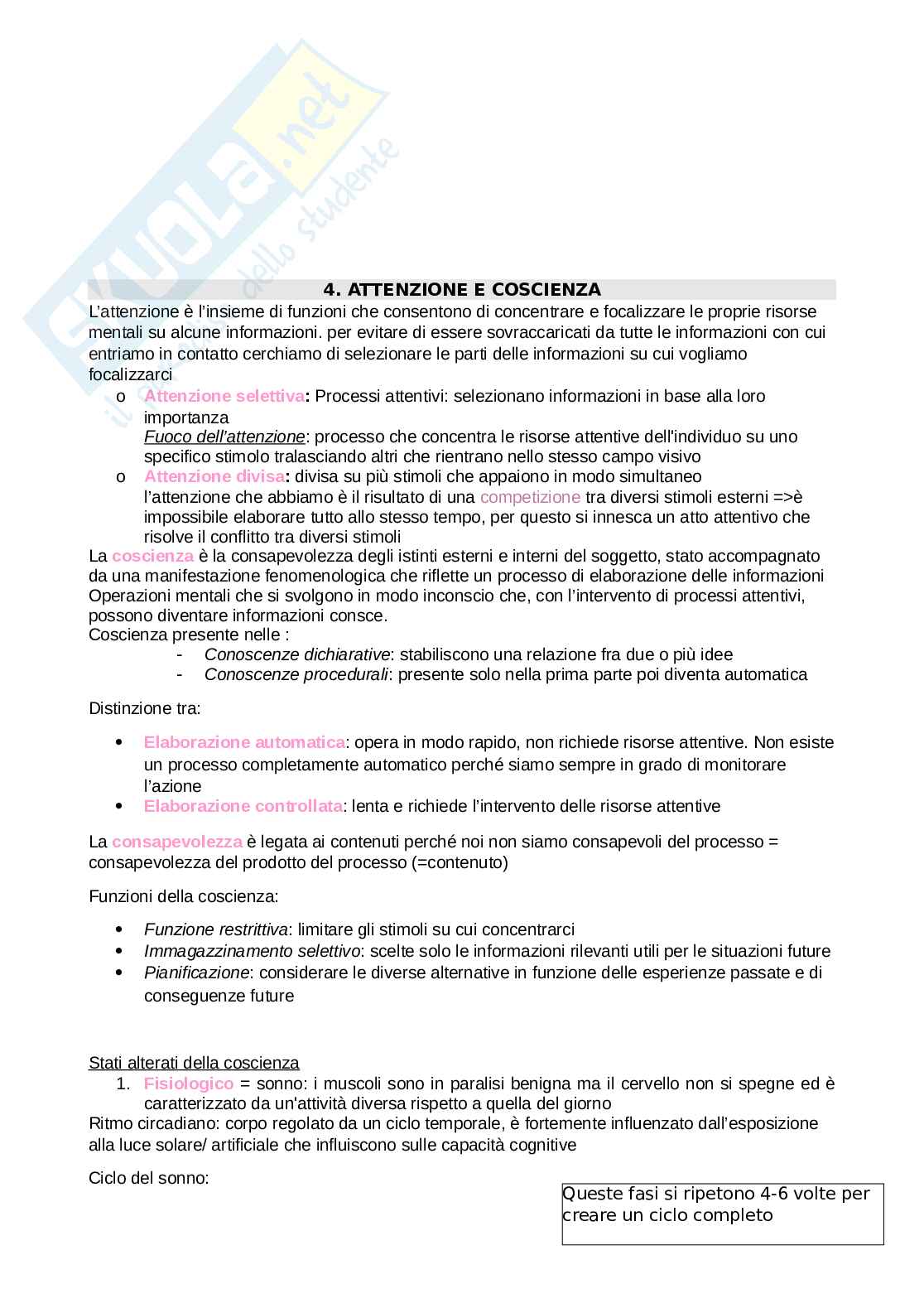 Riassunto esame Psicologia generale, Prof. Ferrari Chiara, libro consigliato Psicologia generale , Richard J. Gerrig, Philip G. Zimbargo, Luigi Anolli, Pier Luigi Baldi Pag. 26