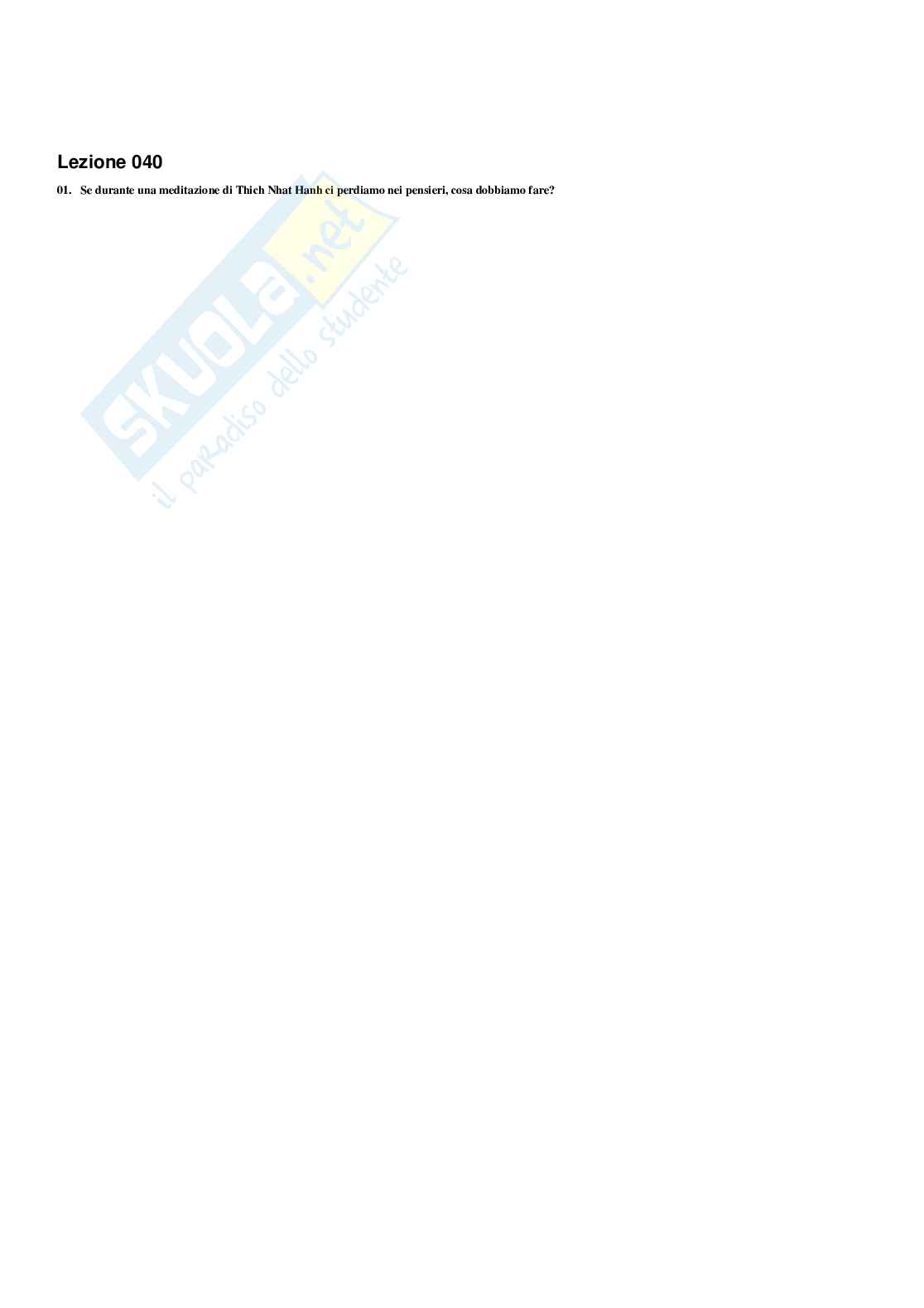 Paniere Mindfulness psicosomatica e tecniche di meditazione e rilassamento (2026) - Risposte multiple corrette Pag. 46