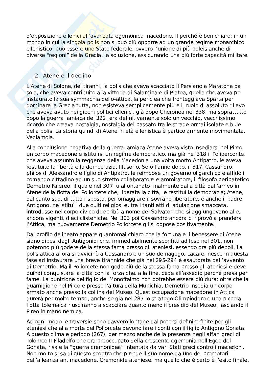 Riassunto esame Storia greca, Prof. Gallo Luigi, libro consigliato Storia greca, Gallo Pag. 2