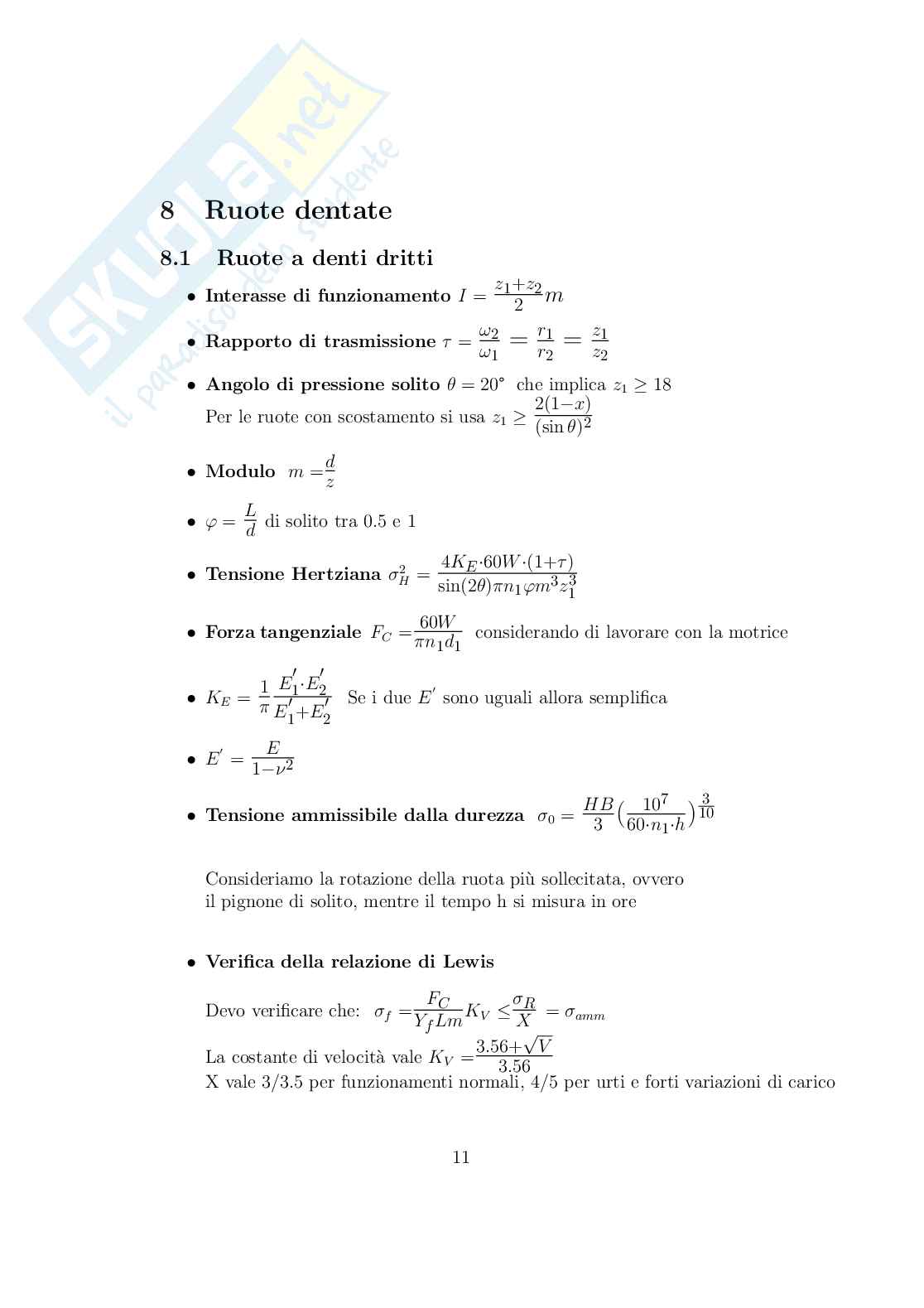 Formulario Costruzione di macchine (CdM) Pag. 11