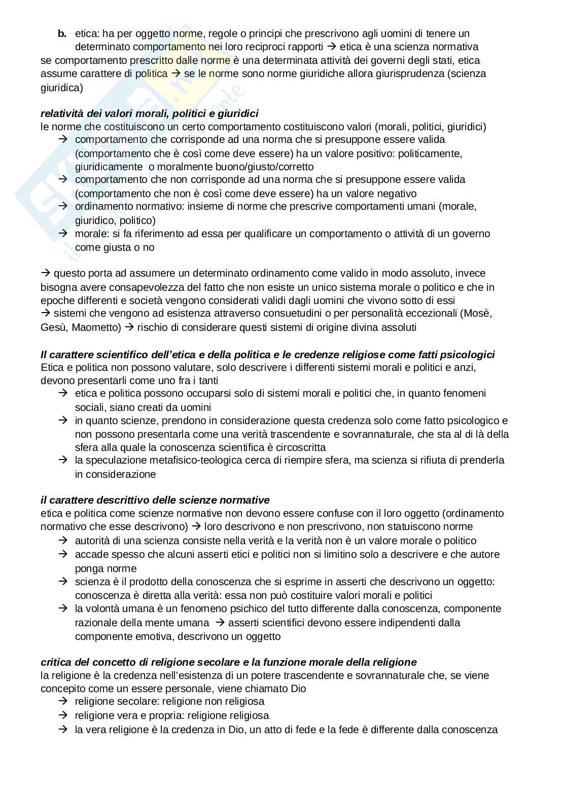 Riassunto esame Filosofia del diritto, Prof. Di Lucia Paolo, libro consigliato Che cos'è la giustizia, Kelsen Pag. 16