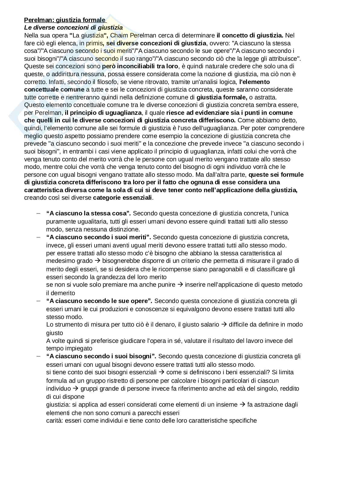 Riassunto esame Filosofia del diritto, Prof. Di Lucia Paolo, libro consigliato Che cos'è la giustizia, Kelsen Pag. 31