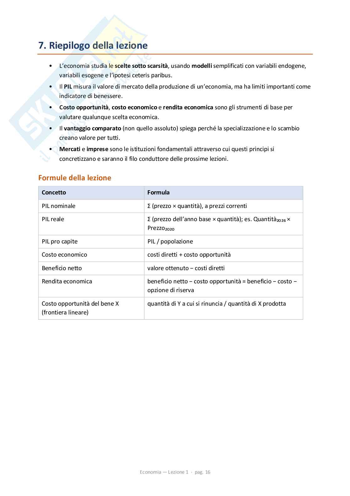 Lezione 1 Economia Pag. 16