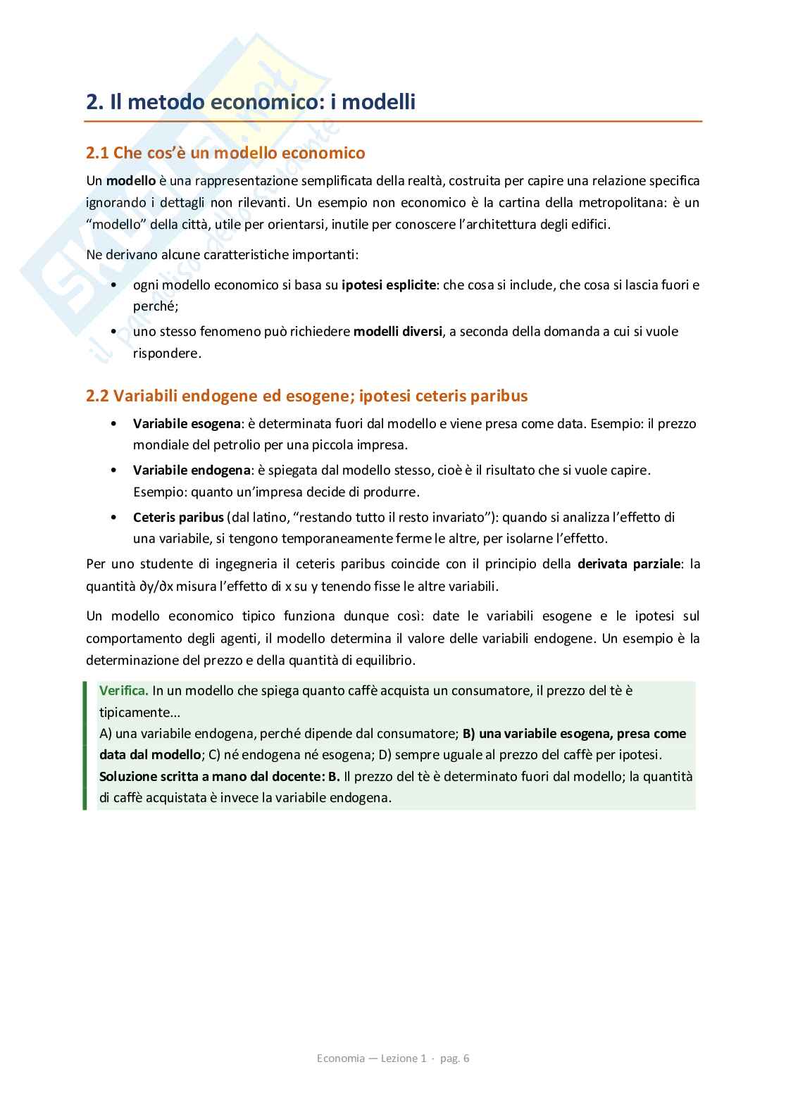 Lezione 1 Economia Pag. 6