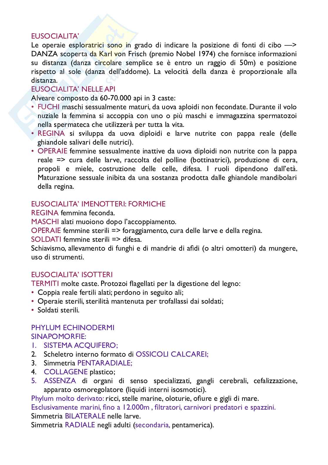 Appunti Zoologia Pag. 61