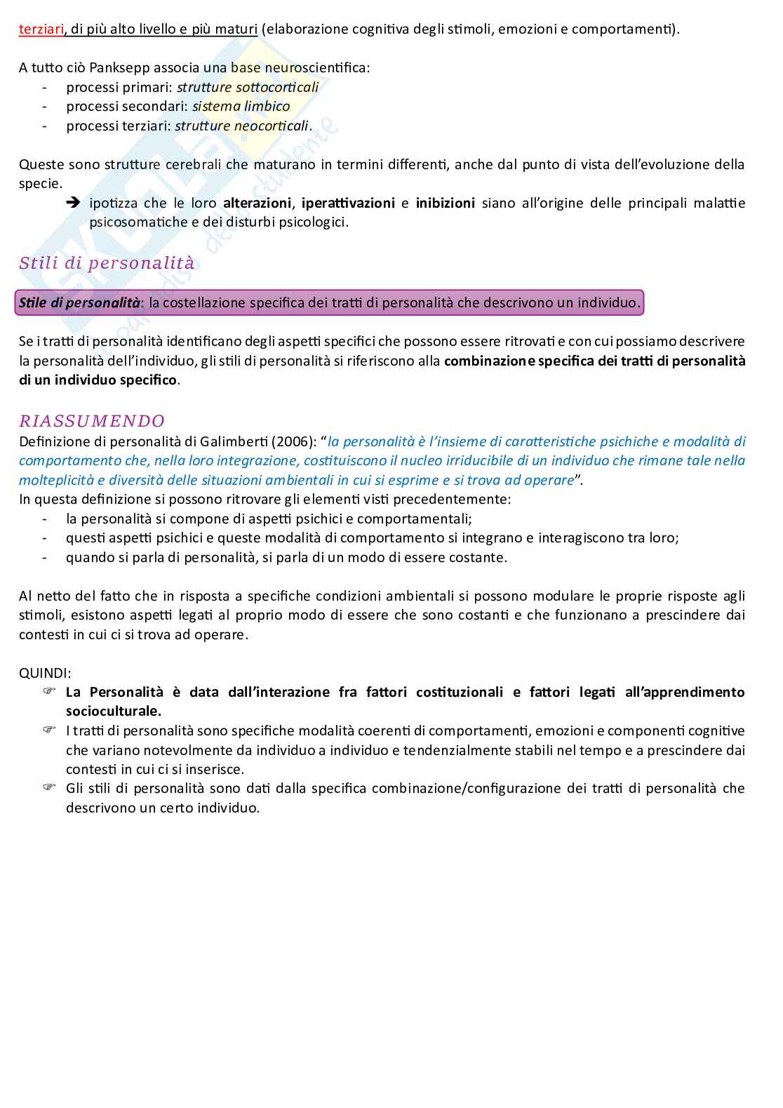 Psicopatologia clinica e dello sviluppo Pag. 16
