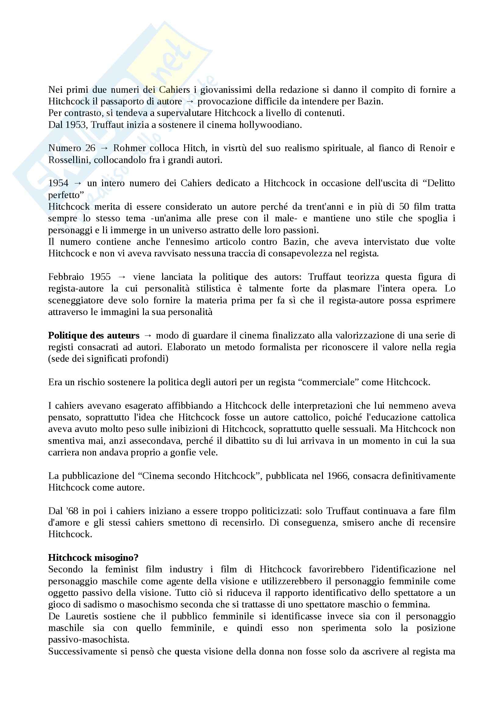 Riassunto esame Teoria e Analisi del Linguaggio Cinematografico, prof. Dagrada, libro consigliato Mother is Here, Giori, Subini Pag. 1