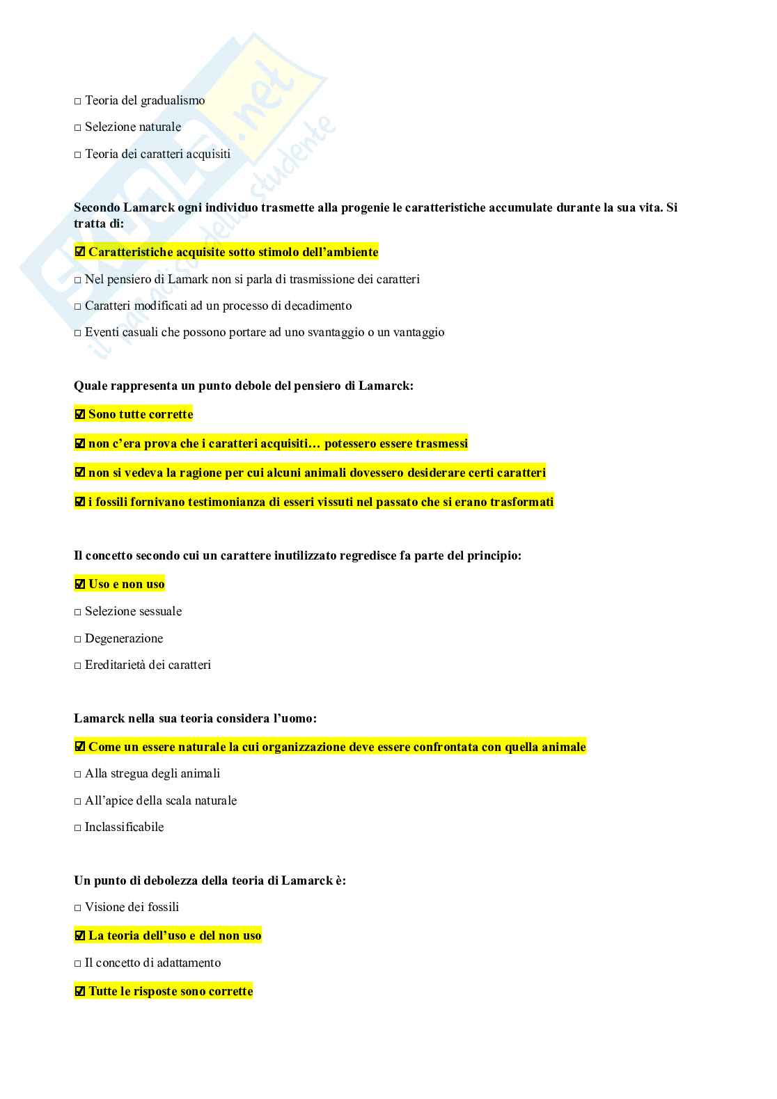 Domande chiuse Antropologia   Pag. 21