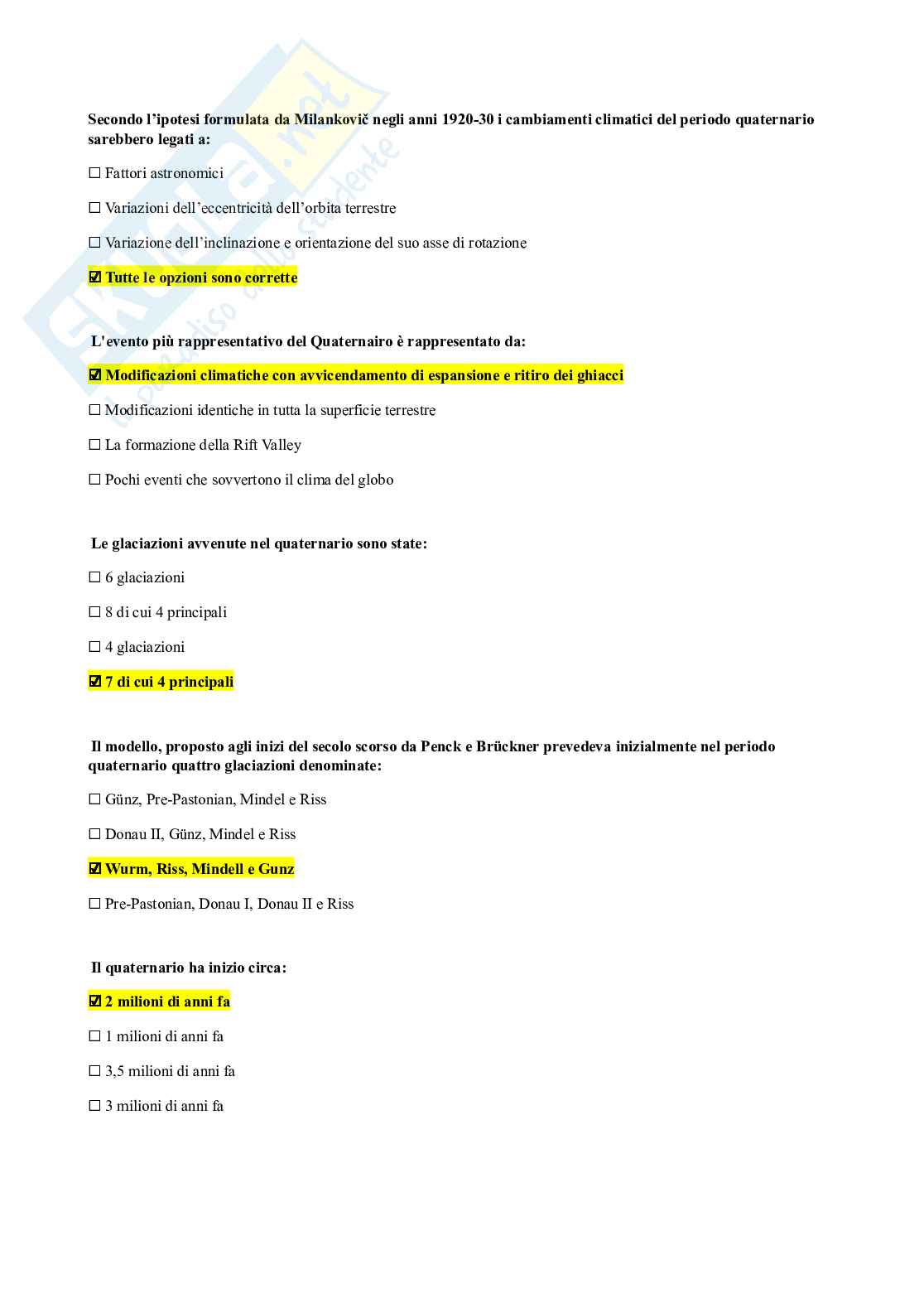 Domande chiuse Antropologia   Pag. 66