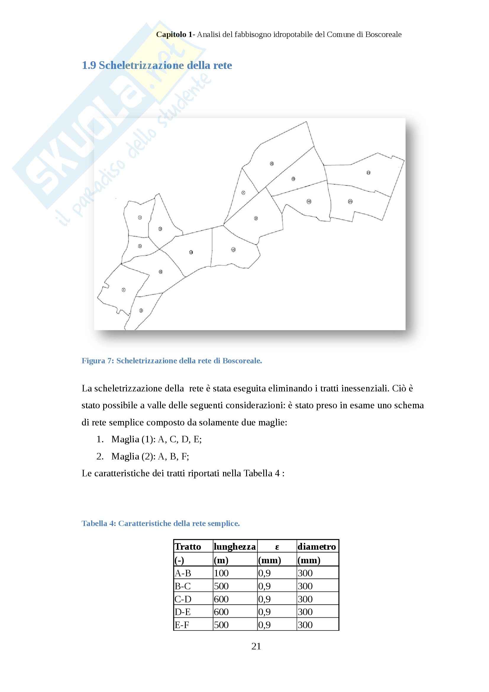 Tesi - Analisi delle perdite idriche mediante georeferenziazione delle rotture su sistema gis Pag. 21