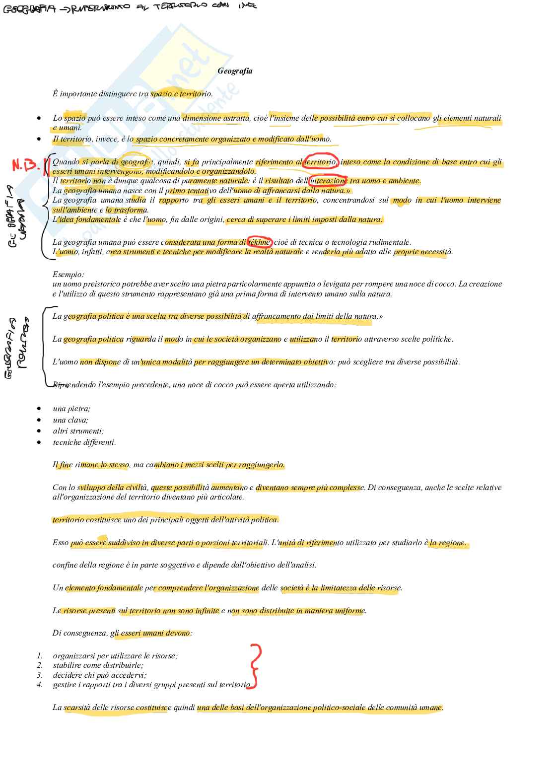 Geografia politica e economica  Pag. 1