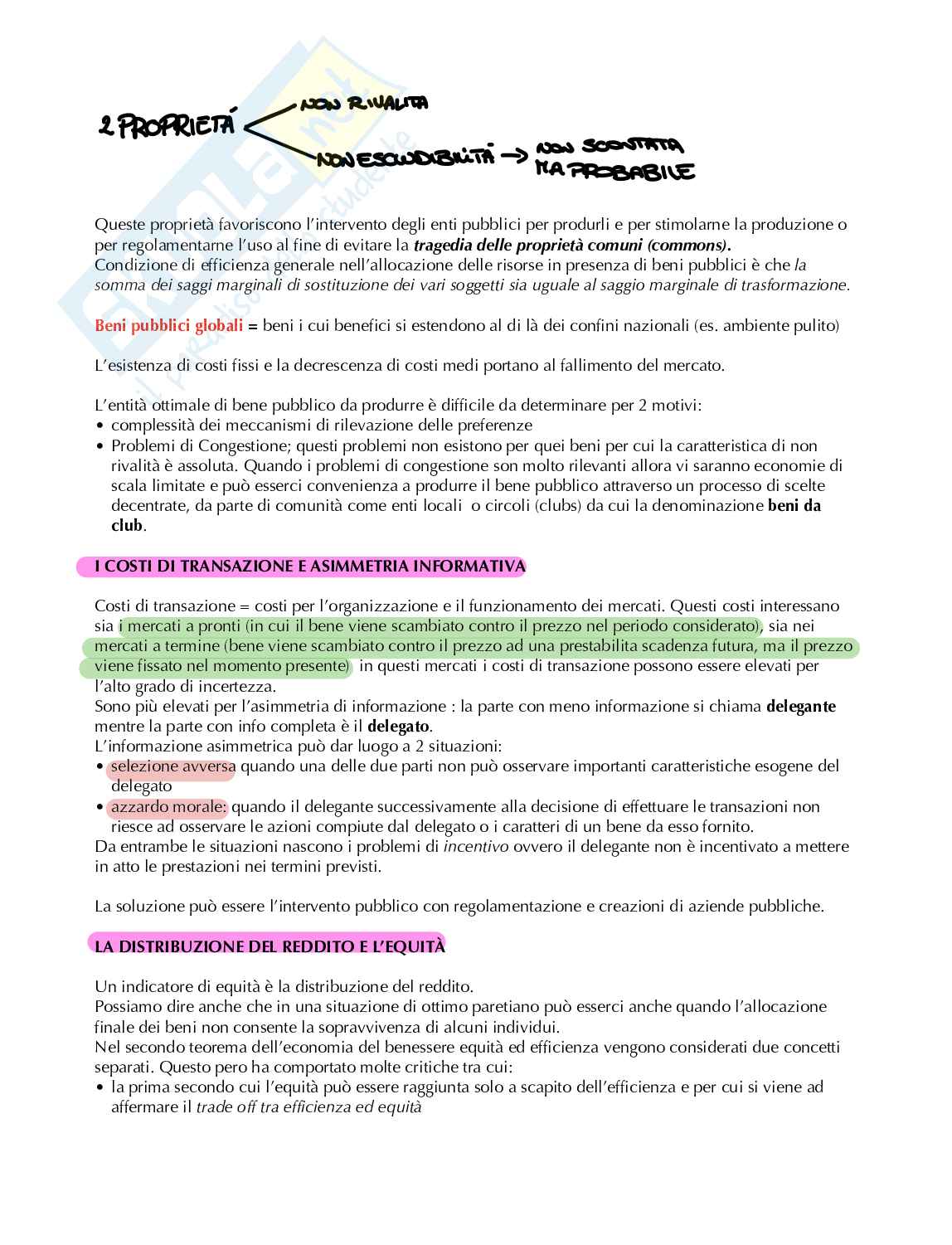  Politica economica  Pag. 2