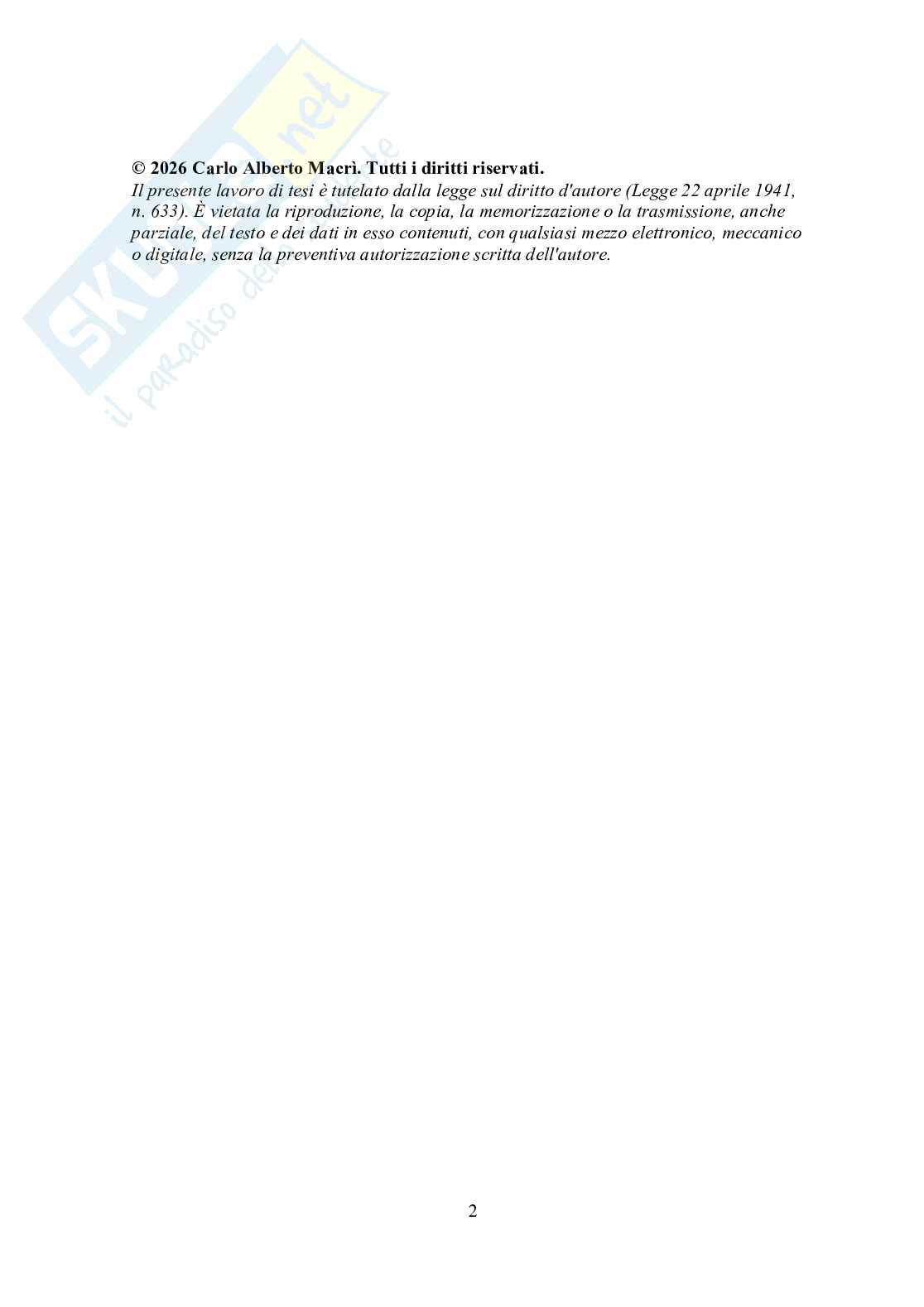 Tesi in Neurofinanza - L'influenza ormonale sulla performance dell'Investitore nei mercati finanziari Pag. 2